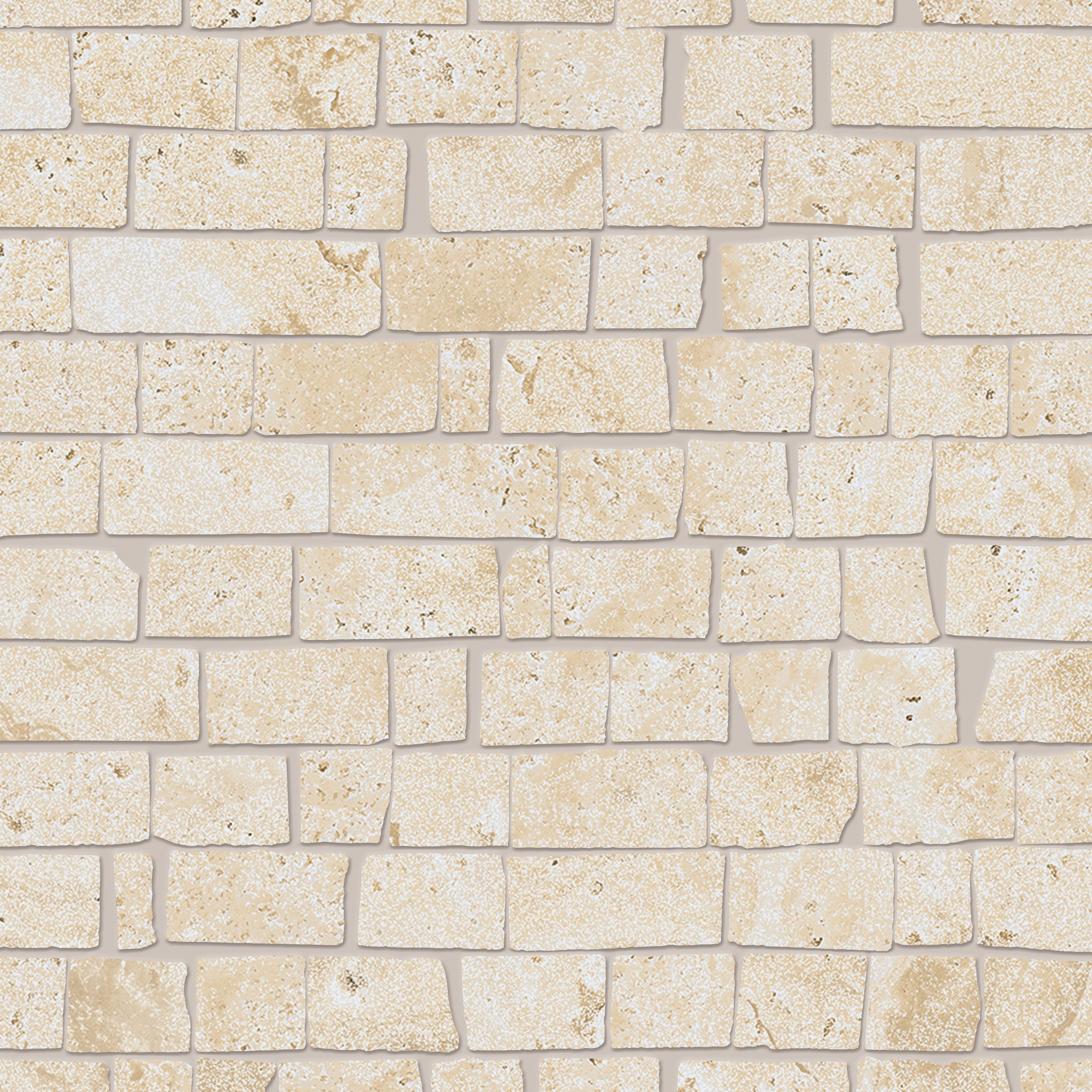 Unique Travertine Mosaico Mini Block Cream