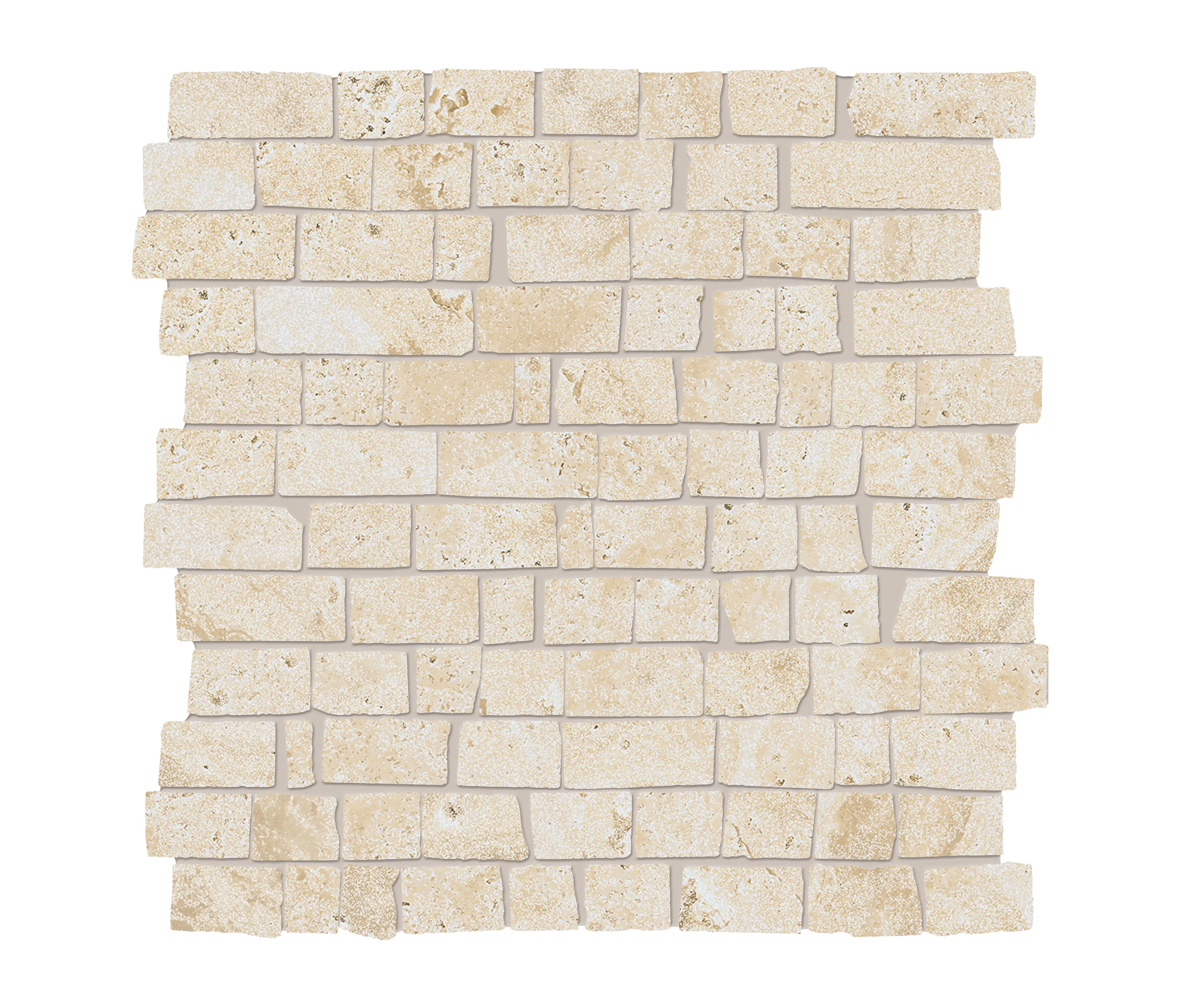 EMILGROUP - Unique Travertine Mosaico Mini Block Cream