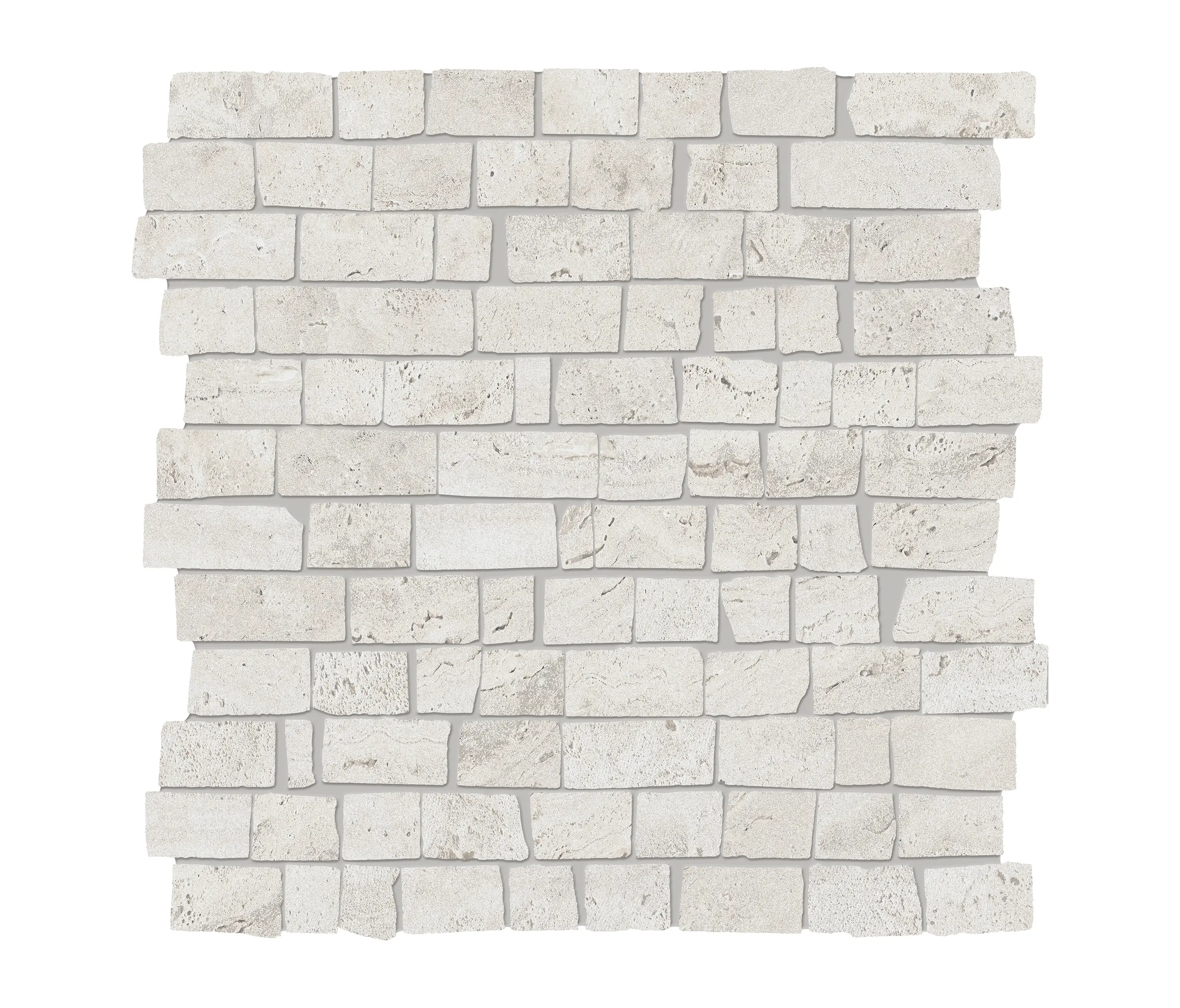 EMILGROUP - Unique Travertine Mosaico Mini Block Silver