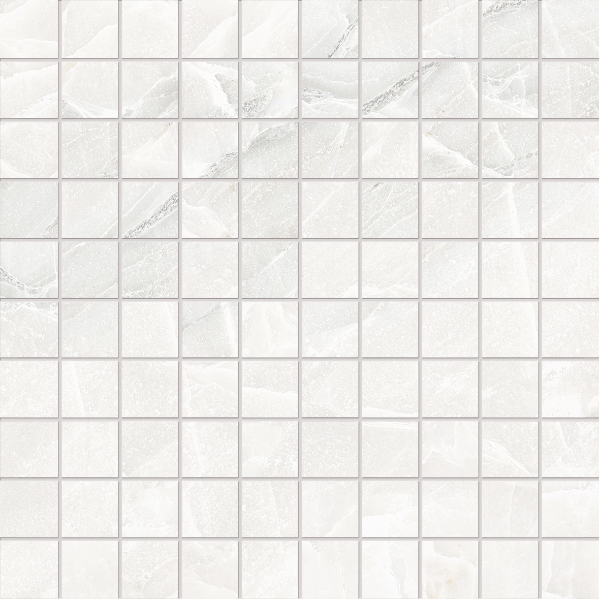 Display product Tele di Marmo Selection White Paradise Mosaico 3x3 from manufacturer EMILGROUP