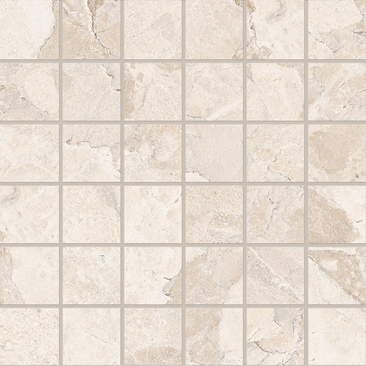 Matera Stone Mosaico 5X5 White