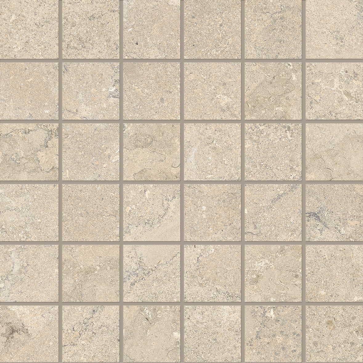 Display product Unique Bourgogne Mosaico 5x5 Minimal Beige from manufacturer EMILGROUP
