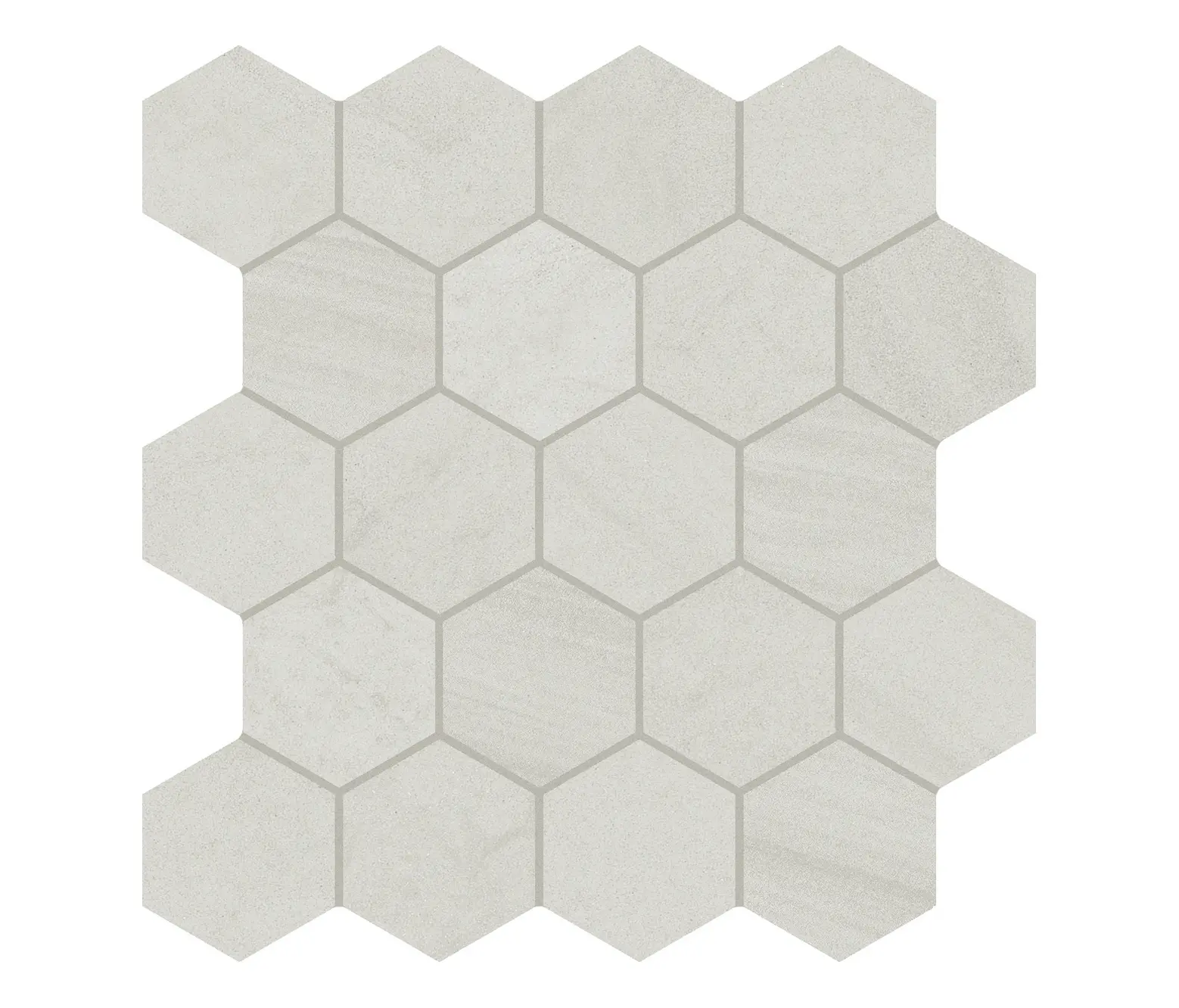 EMILGROUP - Varana Stone Mosaico Hexagon Cross Cut Light Grey