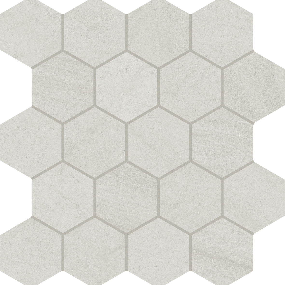 Varana Stone Mosaico Hexagon Cross Cut Light Grey