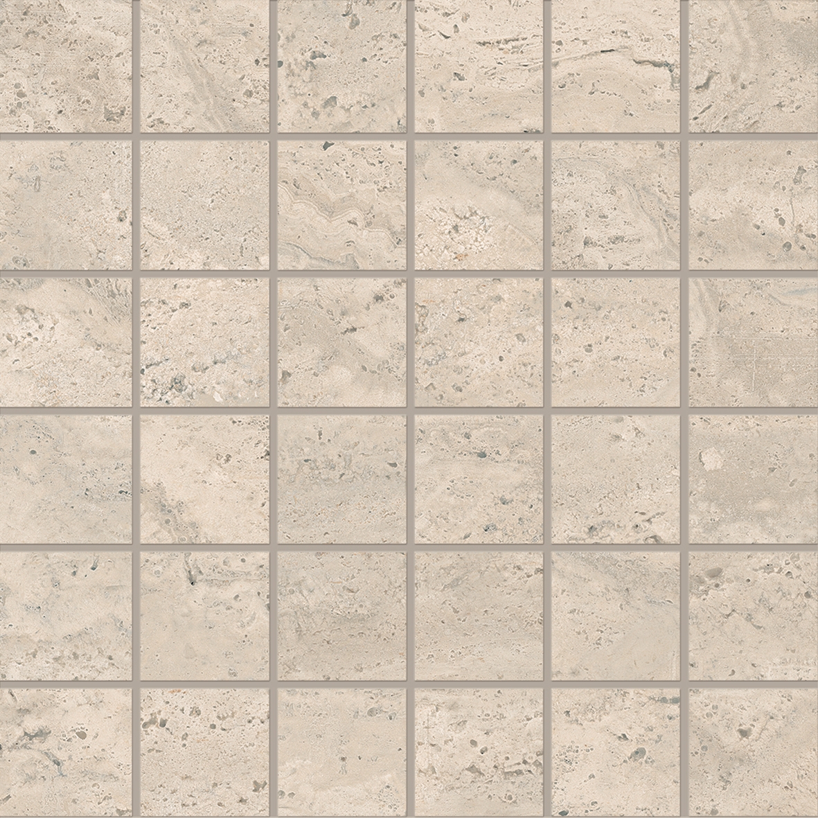 Dual Travertine Poro Aperto Mosaico 5x5 Beige