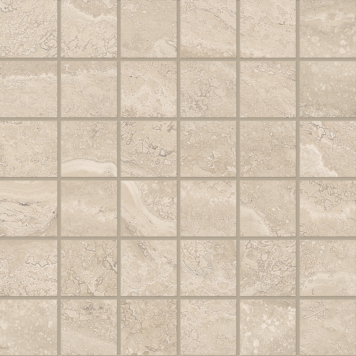 Dual Travertine Poro Chiuso Mosaico 5x5 Beige