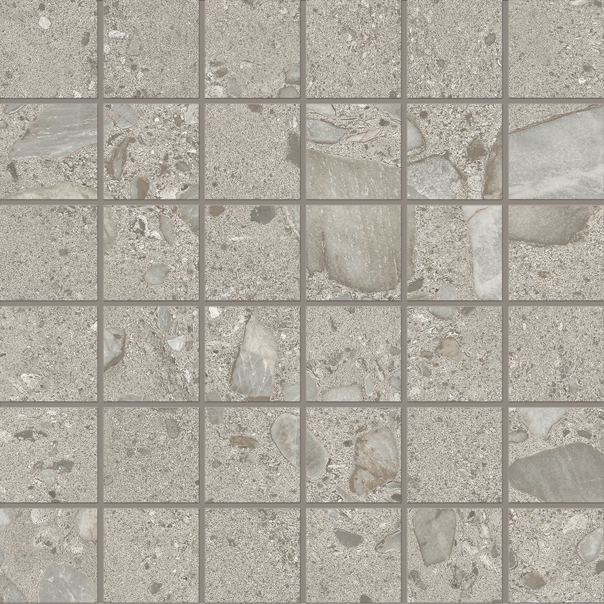 Display product GemmaStone Gemma Giant Mosaico 5x5 Basalto from manufacturer EMILGROUP