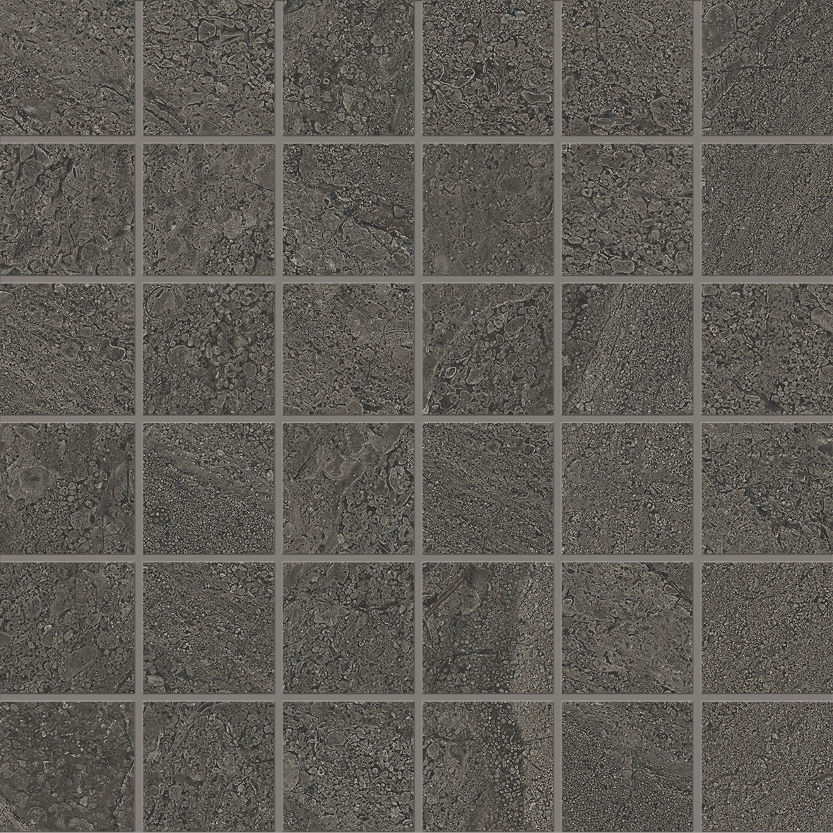 Pietra di Orosei Mosaico 5x5 Grigio Bruciato