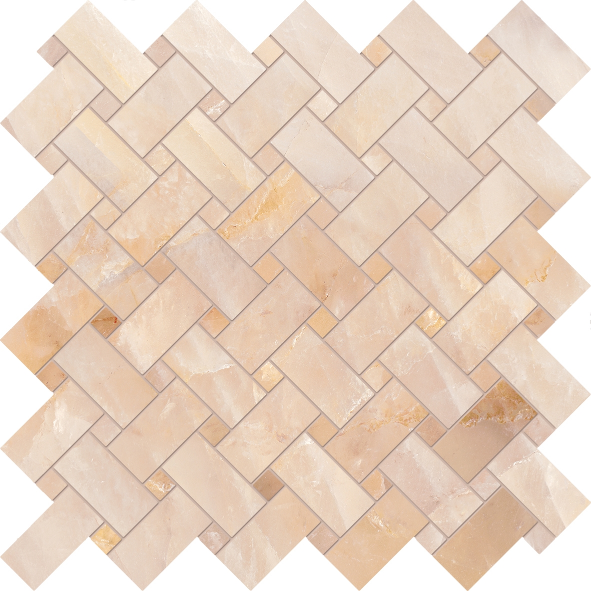 Tele di Marmo Crystal Extra Mosaico Intrecci Extra Pink