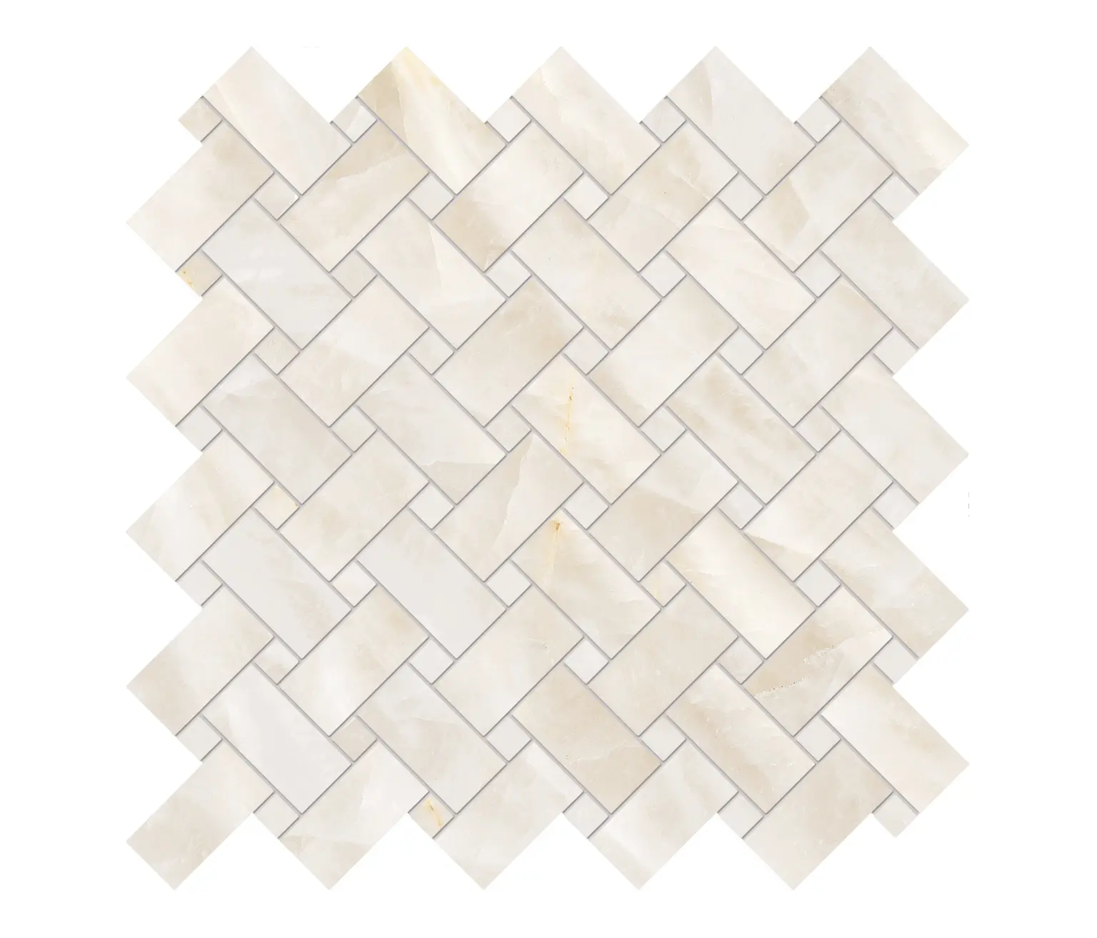 EMILGROUP - Tele di Marmo Crystal Vitrum Mosaico Intrecci Vitrum White