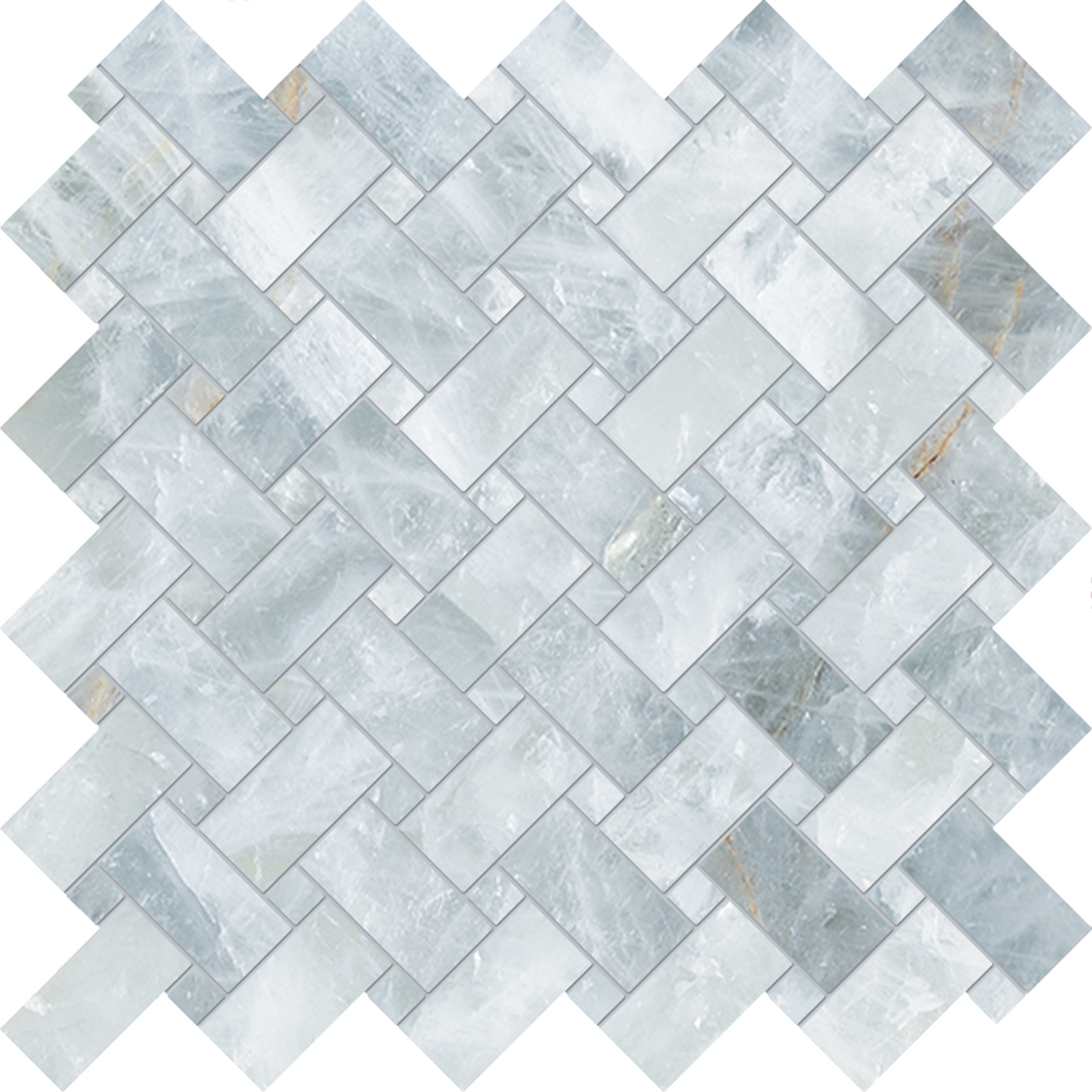 Tele di Marmo Precious Mosaico Intrecci Crystal Azure