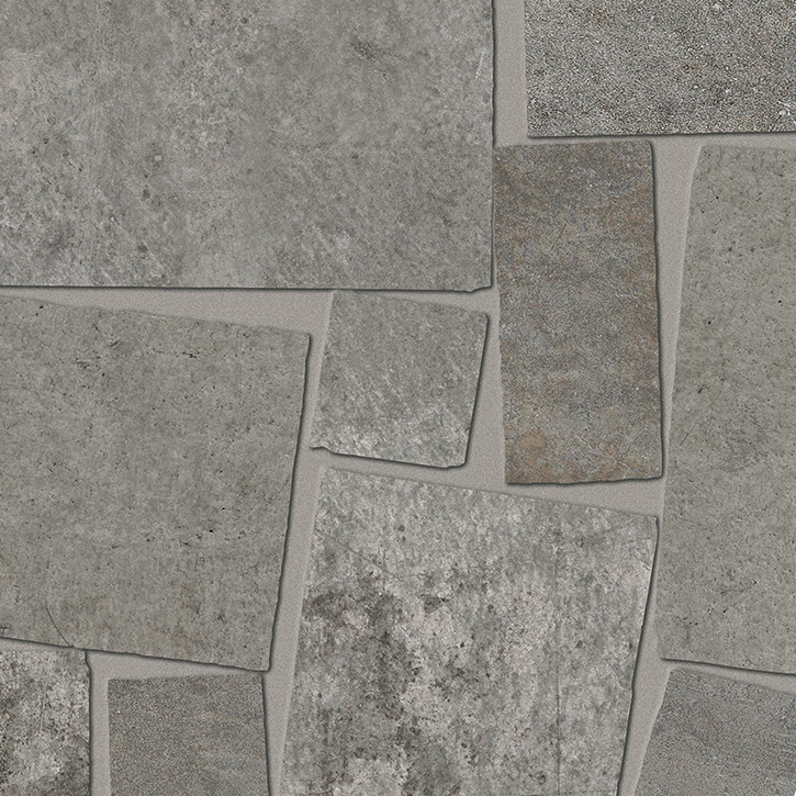 Display product Fabrika Mosaico Blokko Dark Grey from manufacturer EMILGROUP