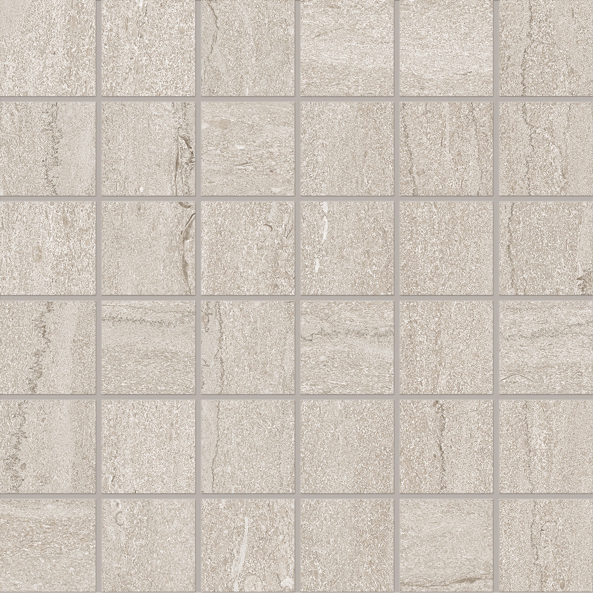 Portland Stone Mosaico 5x5 Vein Cut Ash
