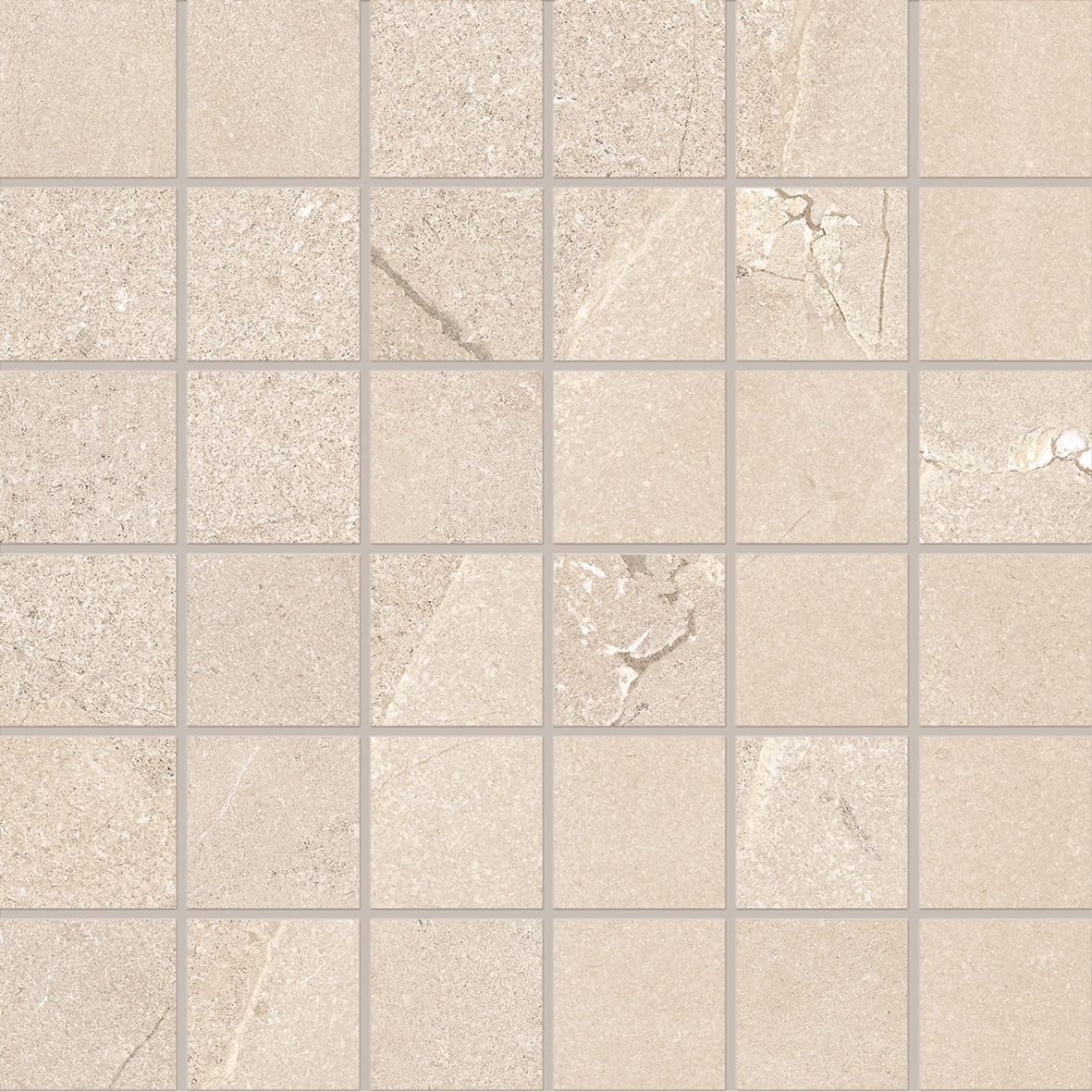 Vertoon produk Unique Intensity Mosaico 5x5 Purestone Beige van vervaardiger EMILGROUP
