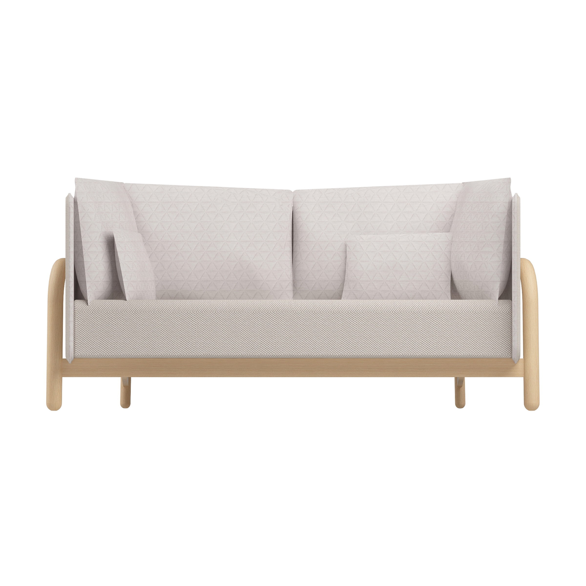 Vertoon produk Beech Private Bench low van vervaardiger DUM