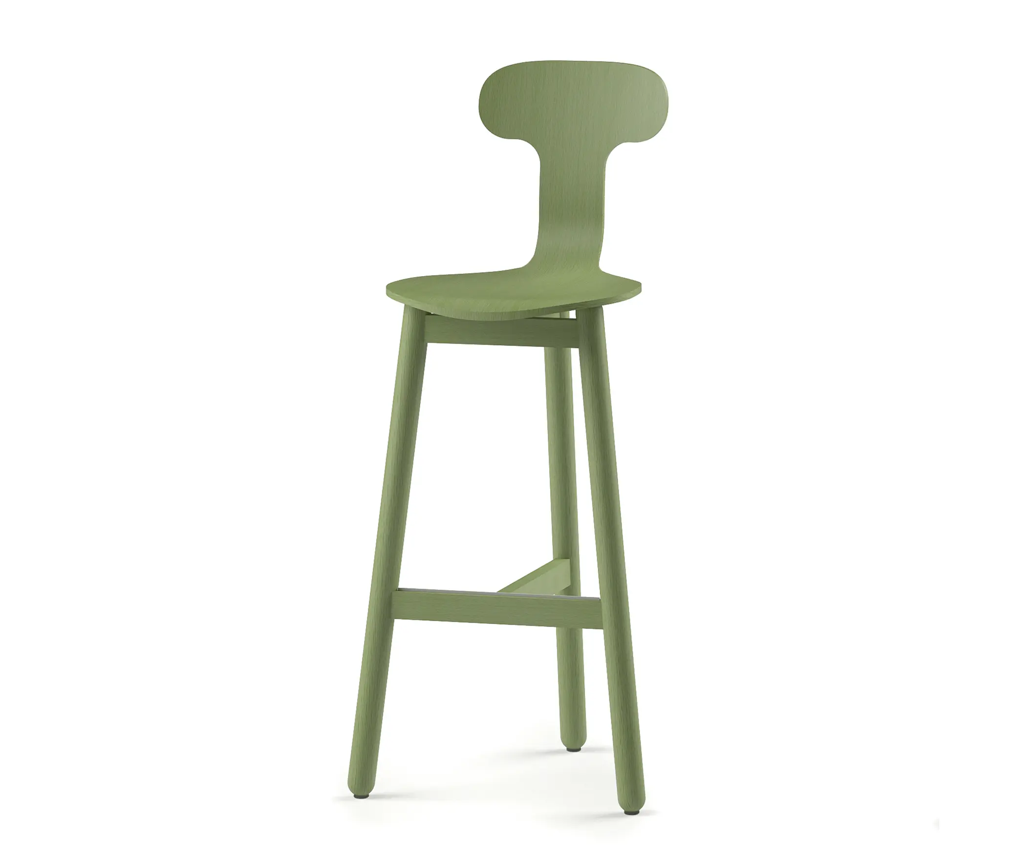 DUM - Beech Bar Stool 75 high
