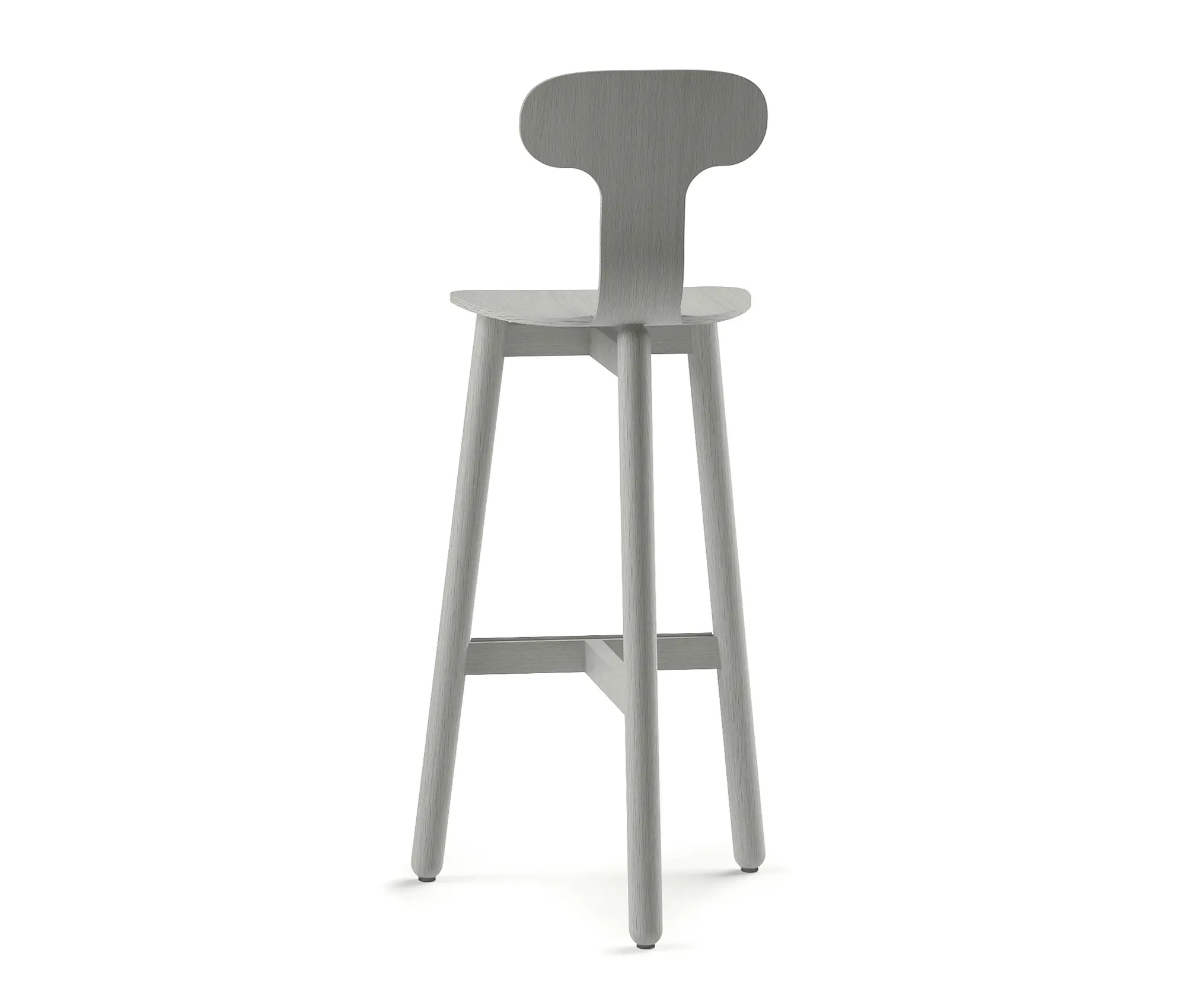DUM - Beech Bar Stool 75 high
