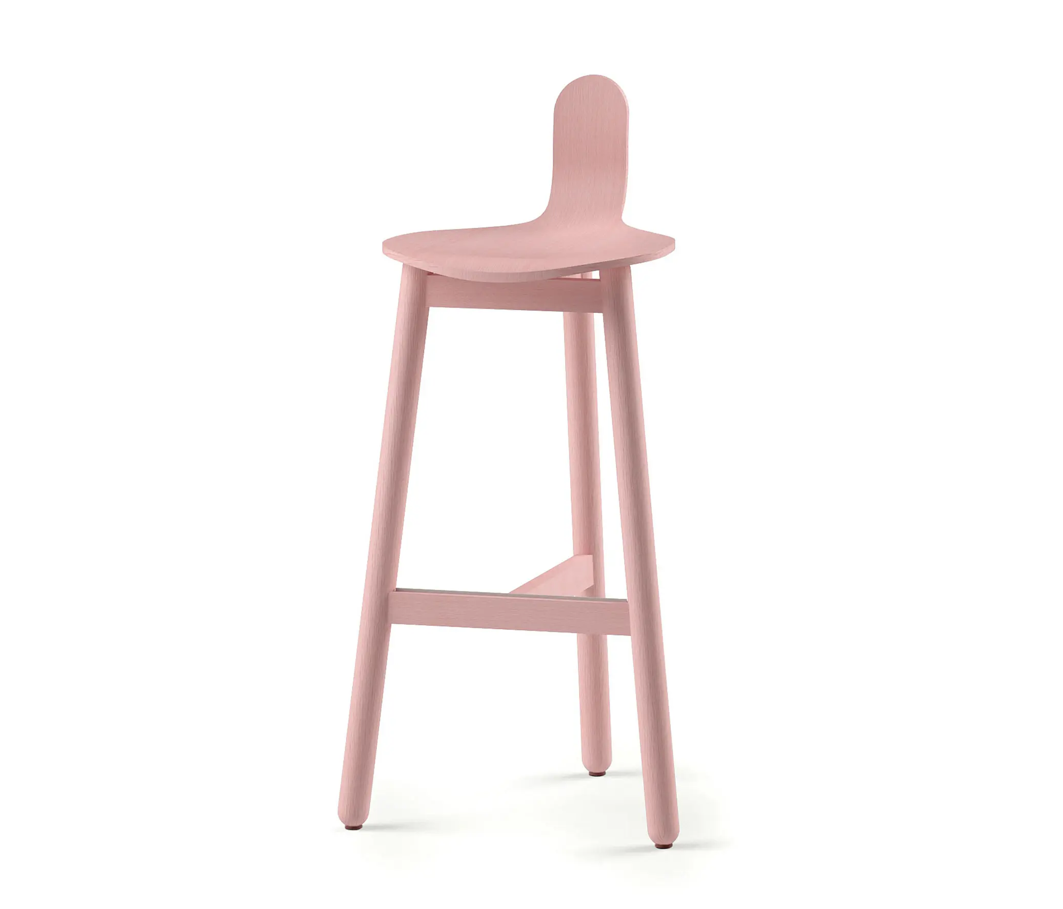 DUM - Beech Bar Stool 75 low