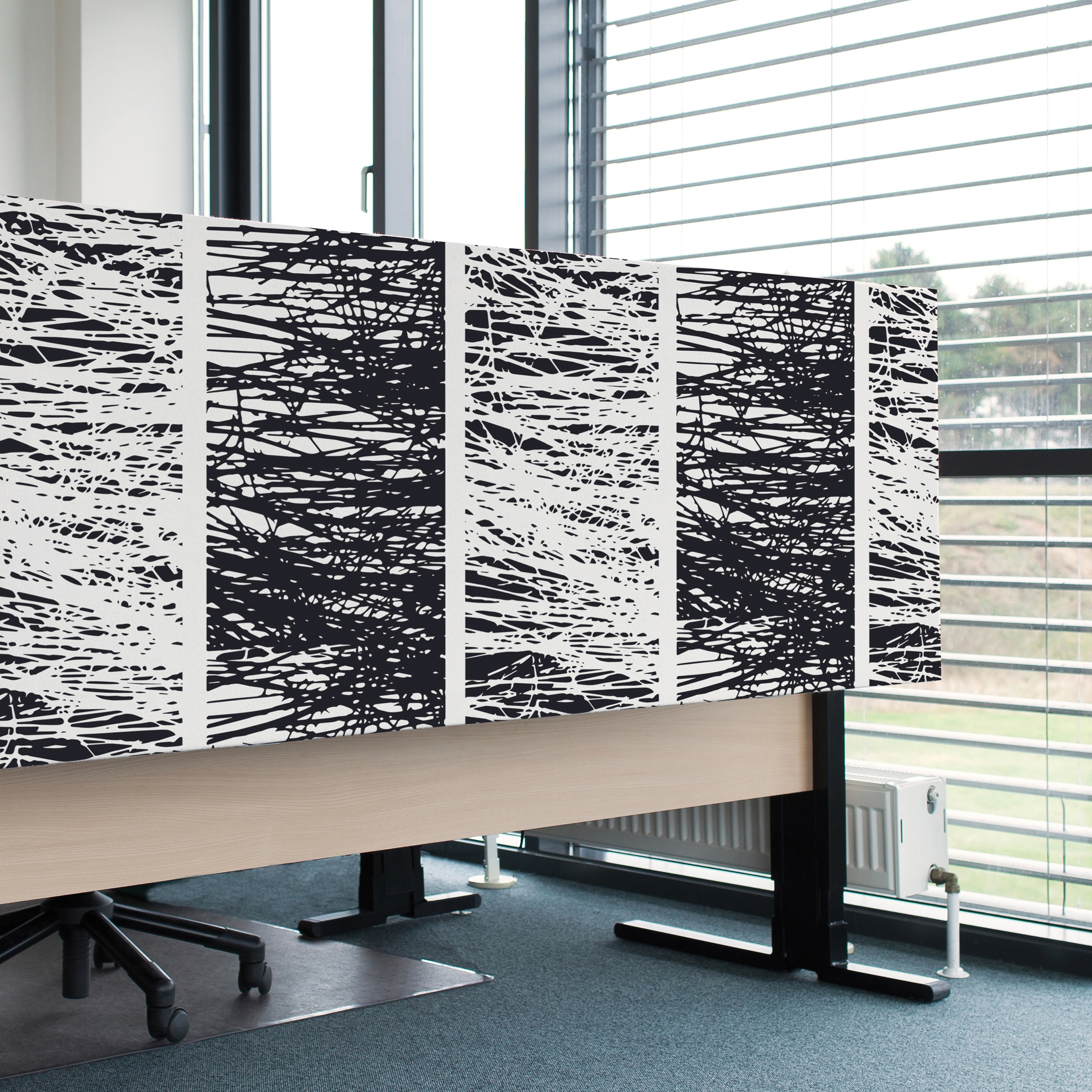 Display product Kurage Table Screen System 50 | Square | Forest Feast from manufacturer Kurage