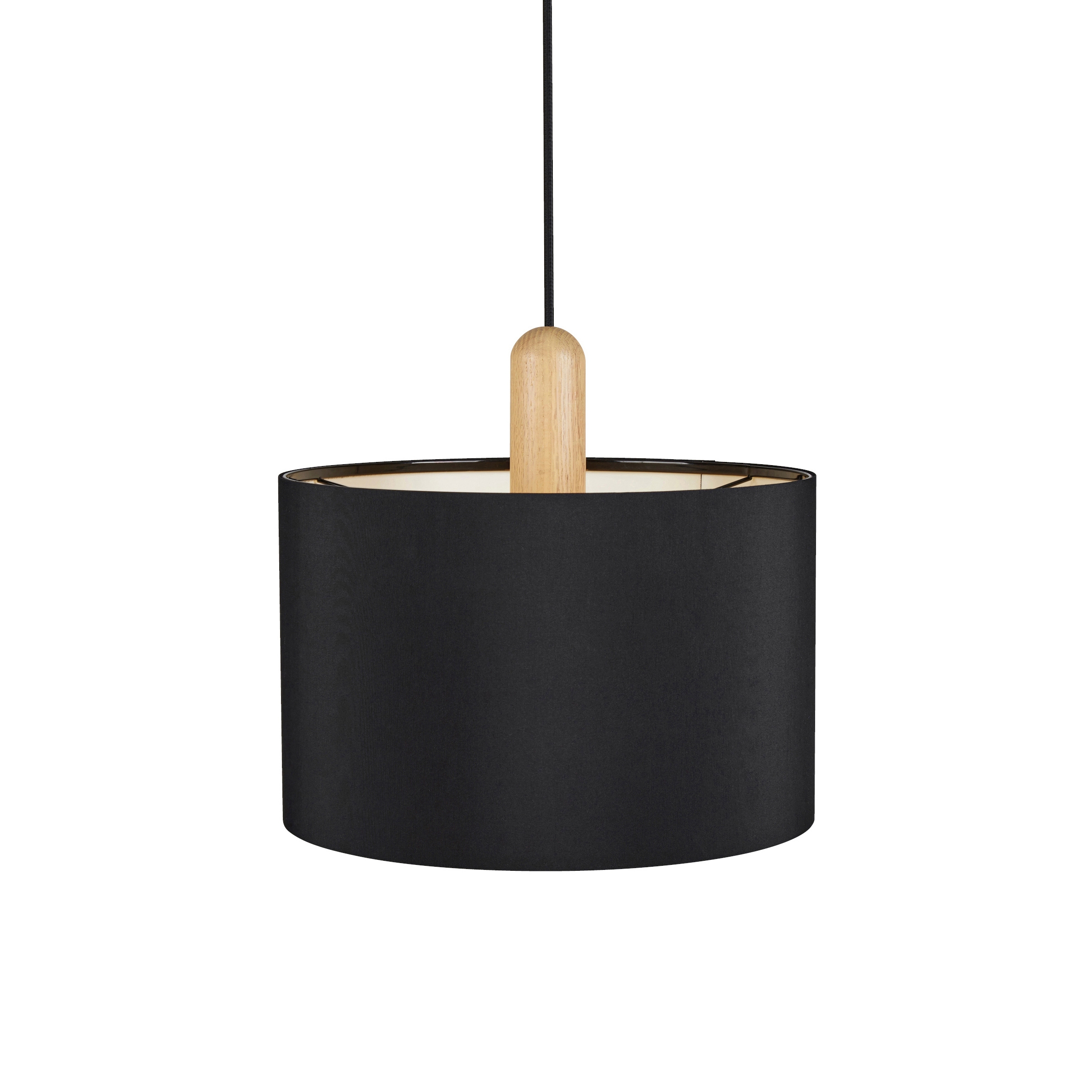 Produkt Paso Wood 35 P1 pendant light in oak and black fabric des Herstellers Darø anzeigen