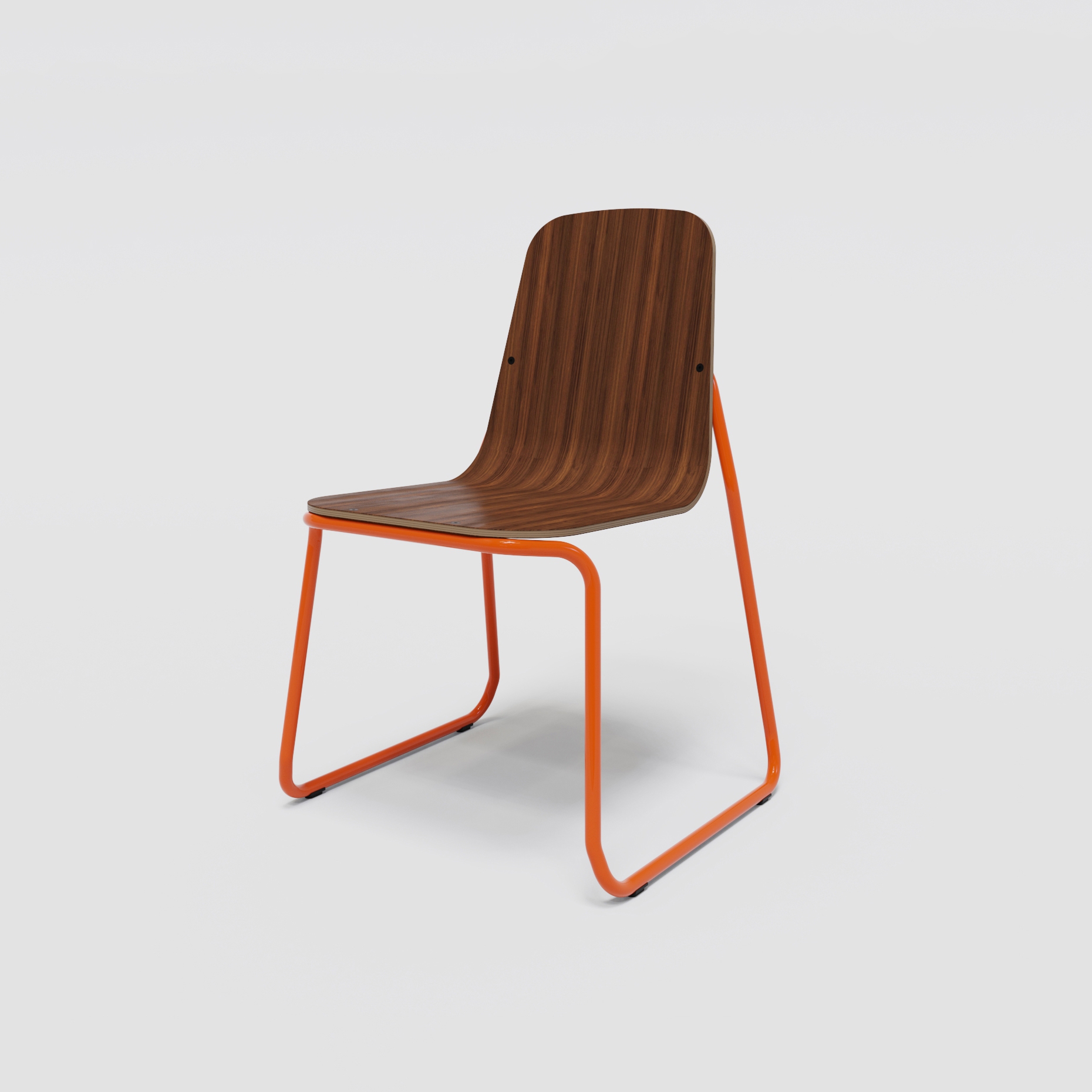Siren silla S01 Sled frame walnut
