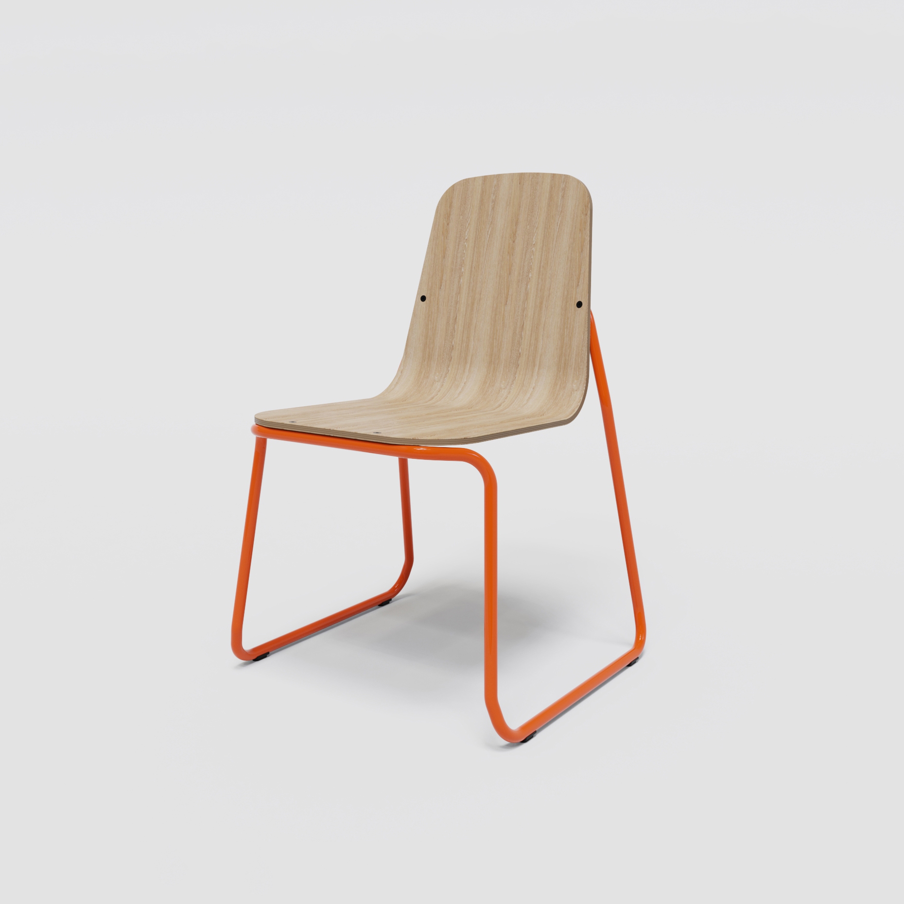 Siren silla S01 Sled frame oak