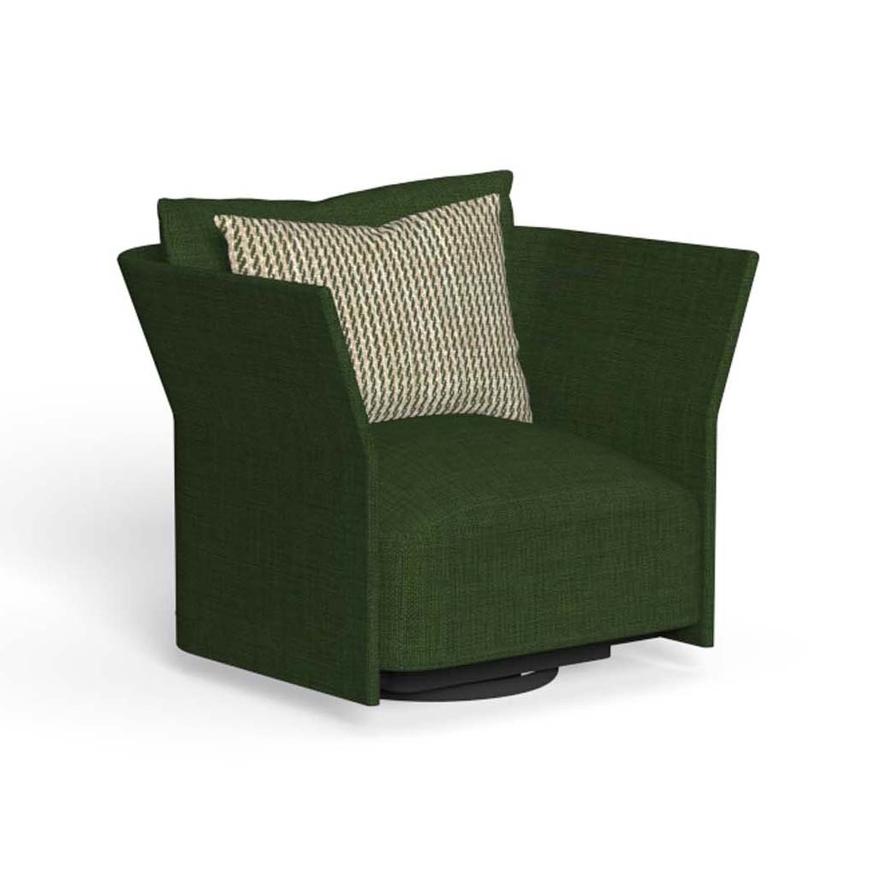 Cliff | Swivel Lounge Armchair Backrest Fabric