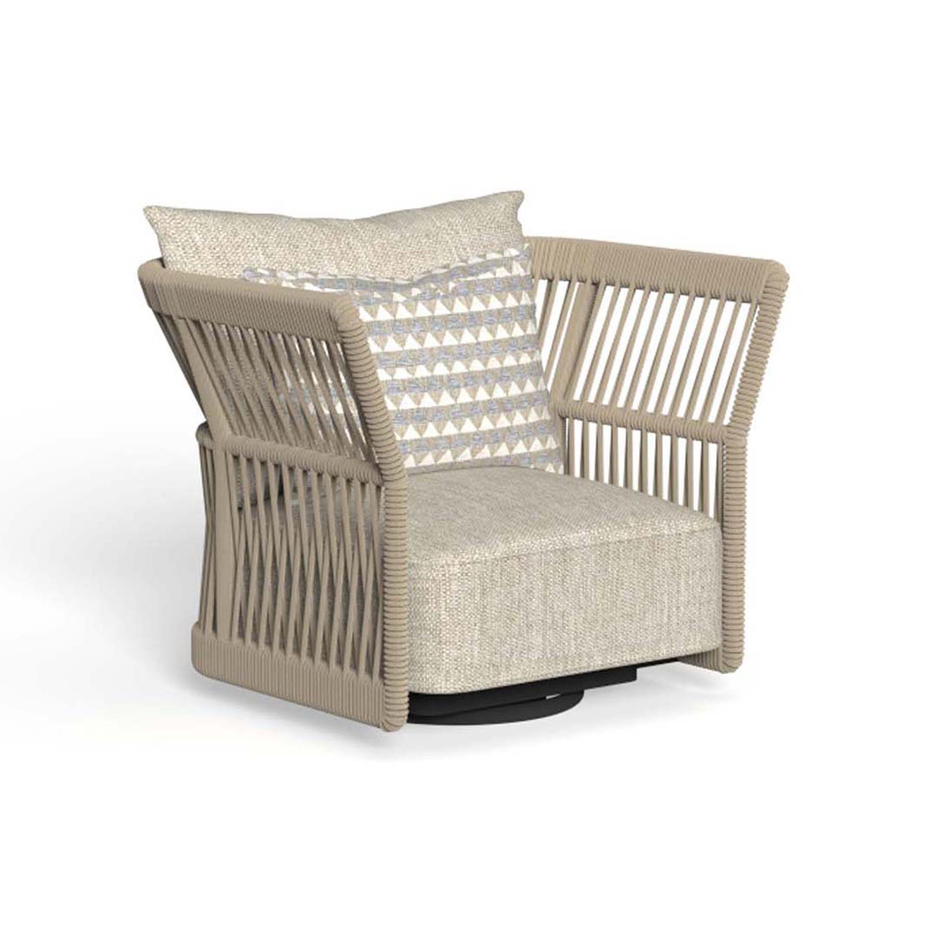 Cliff | Swivel Poltrona lounge Backrest Rope