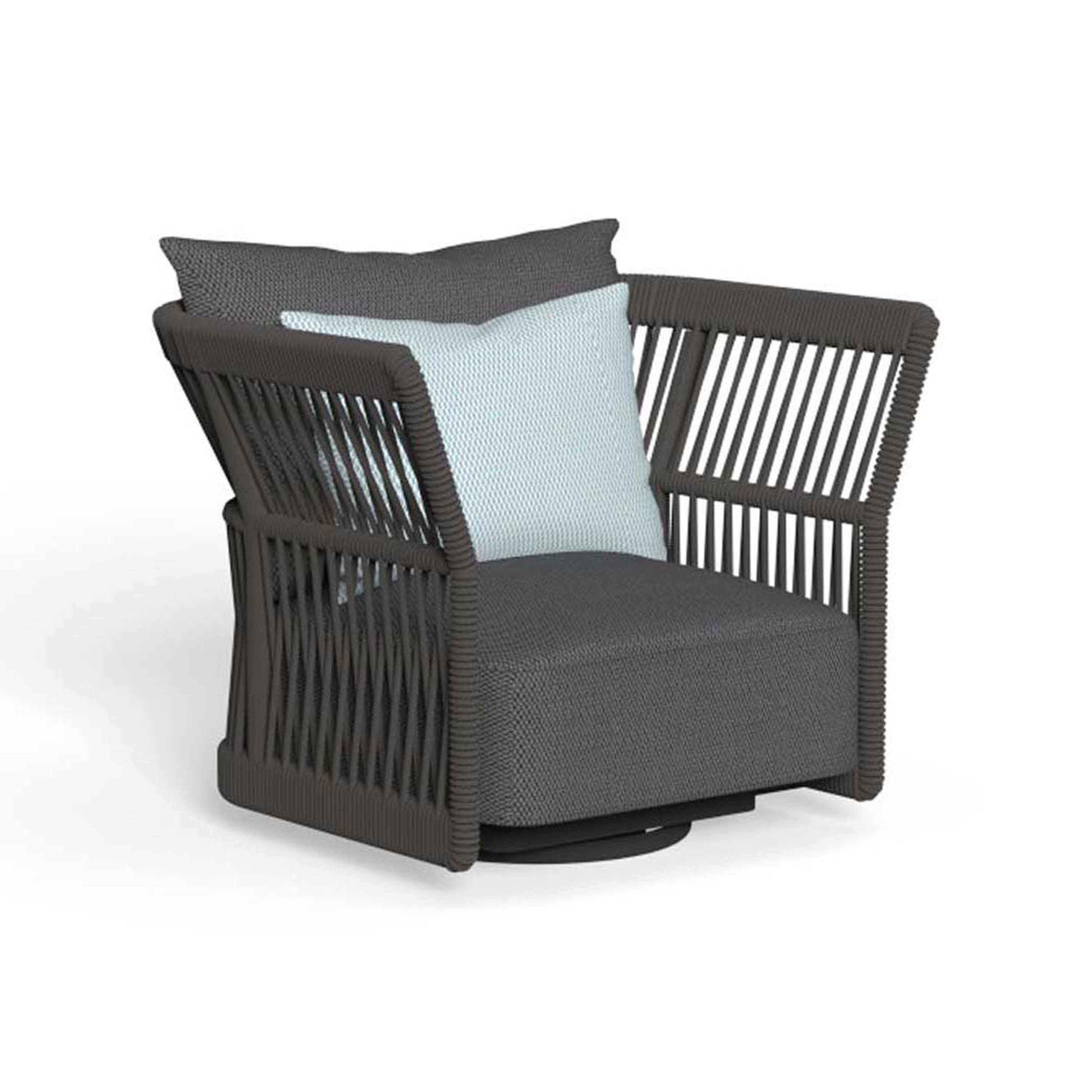 Cliff | Swivel Poltrona lounge Backrest Rope