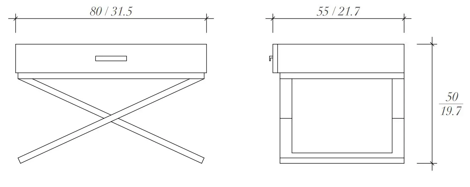 BALTUS - Camera bed side table