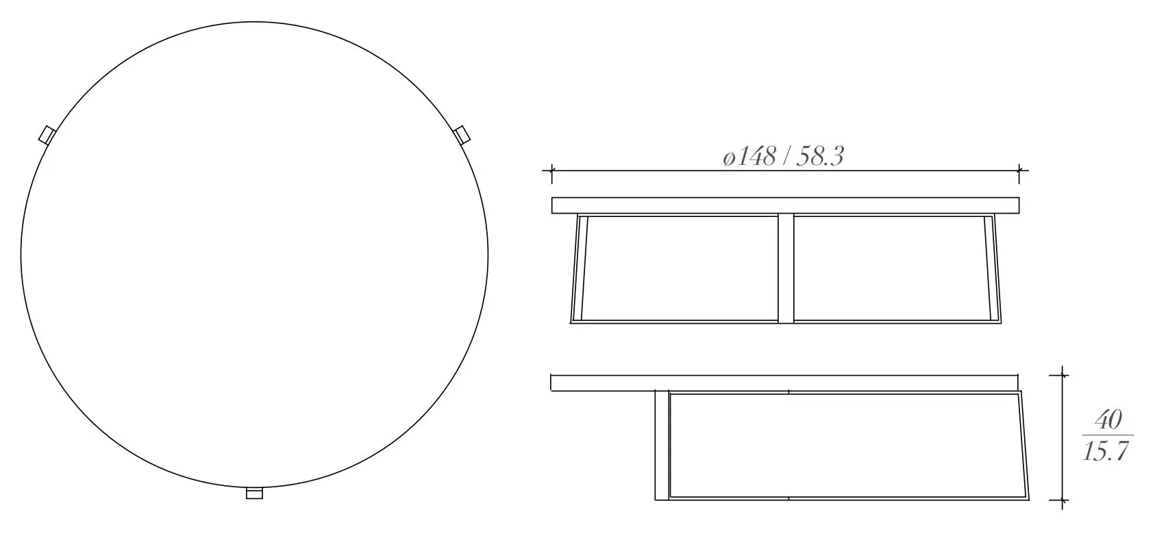 BALTUS - Trapecio coffee table