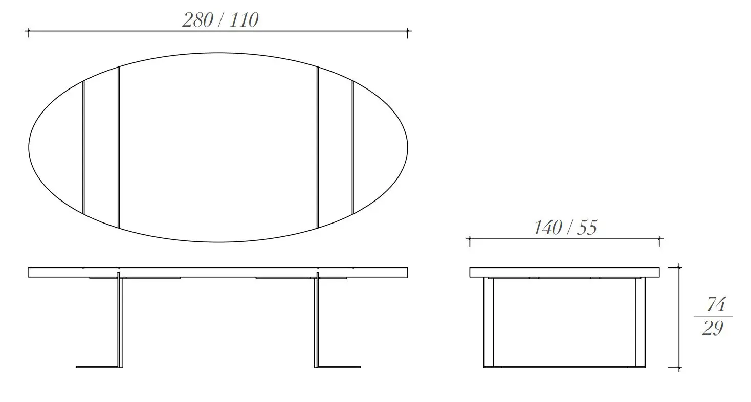 BALTUS - Oval dining table