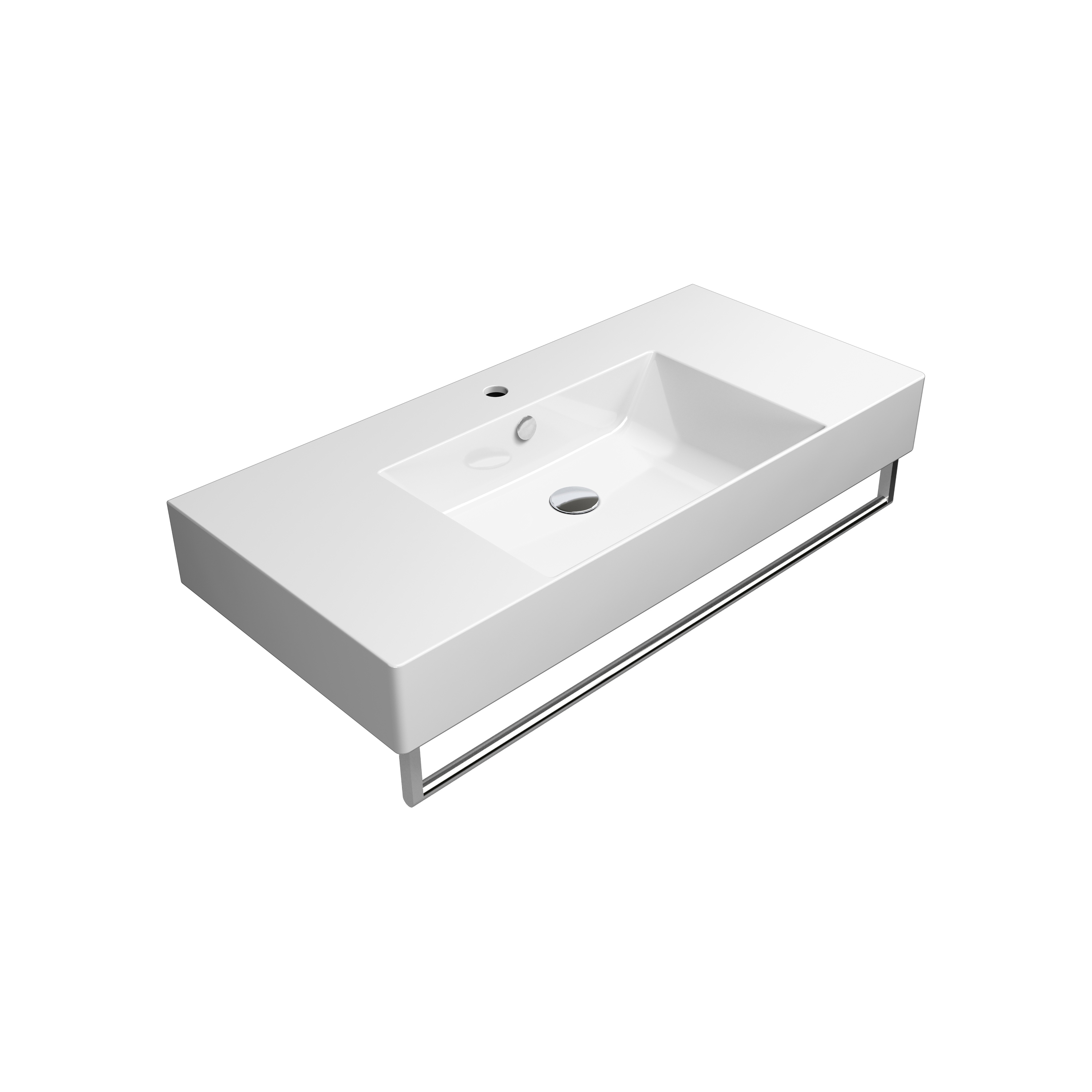 Display product Kube X 100x47 |  Washbasin from manufacturer GSI Ceramica