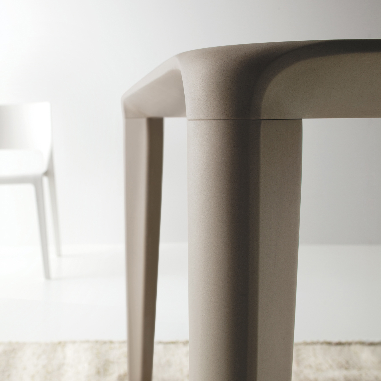 NEOS NT200100 rectangular dining table in stone