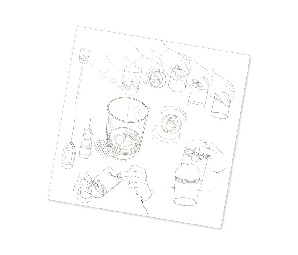 höfats - GRAVITY CANDLE Lantern