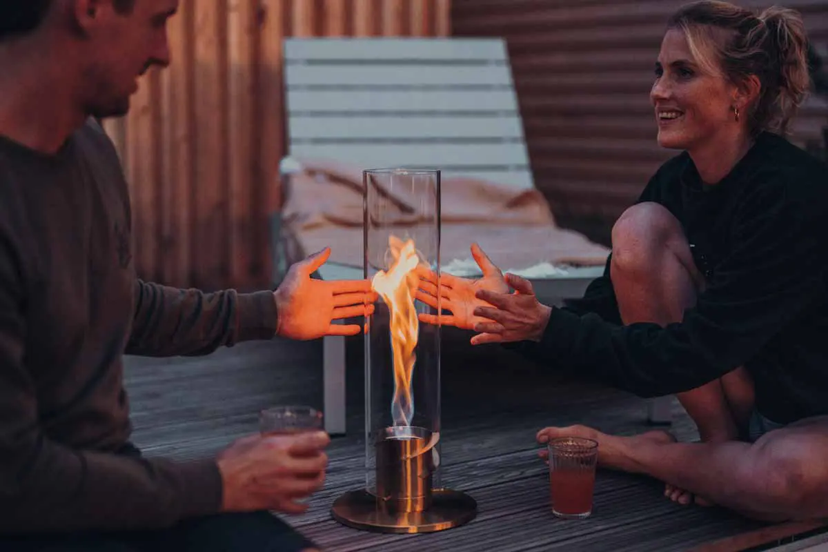 höfats - SPIN 120 Tabletop Fireplace gold