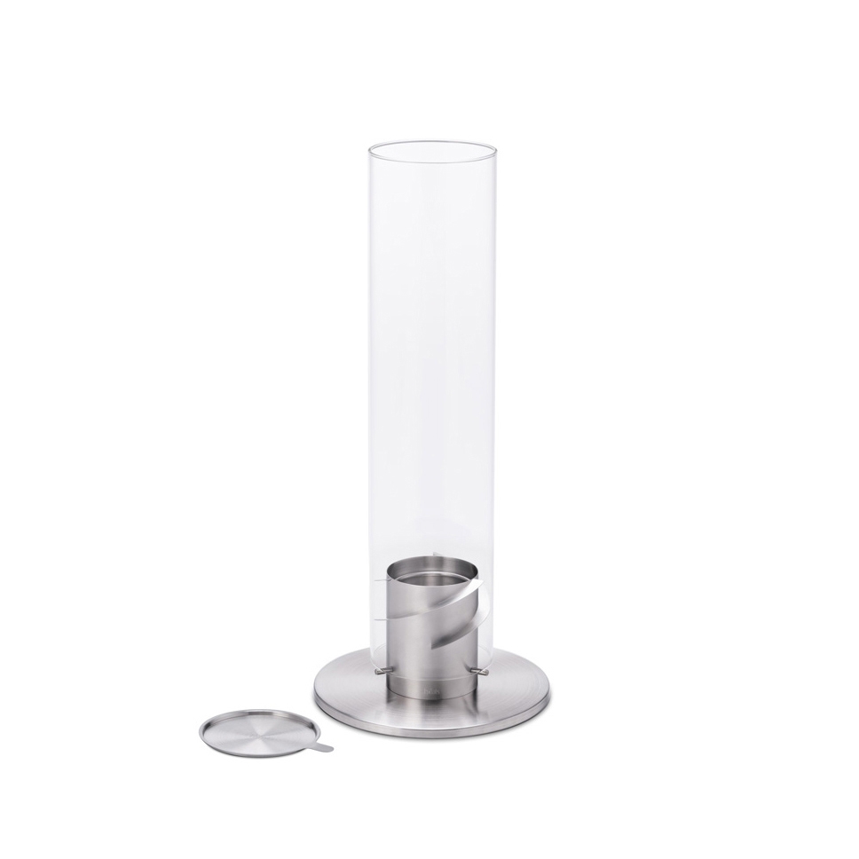 SPIN 120 Tabletop Fireplace silver