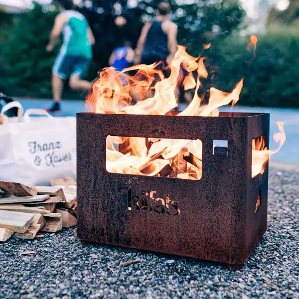 höfats - BEER BOX Fire basket rusty
