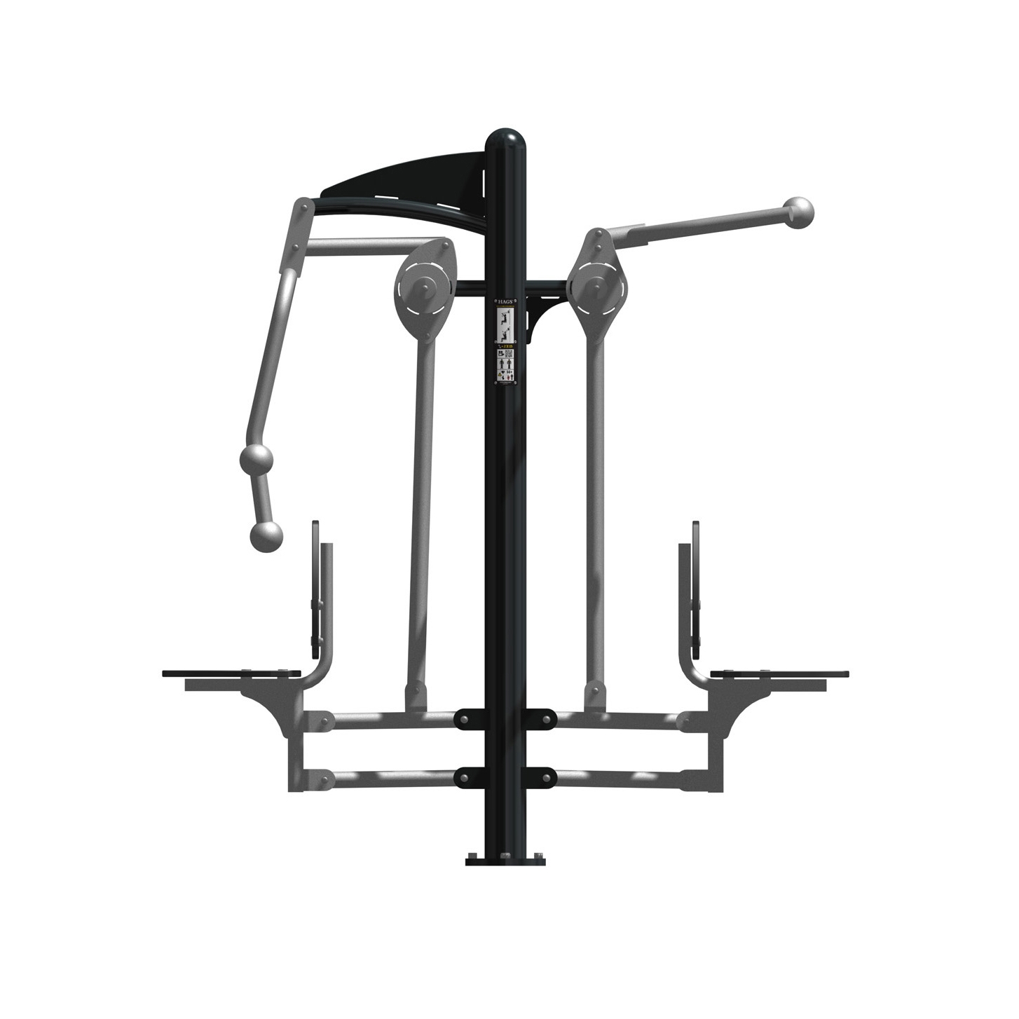 Mostra il prodotto Gym Station | Lat Pull & Chest Press Combo del produttore Hags