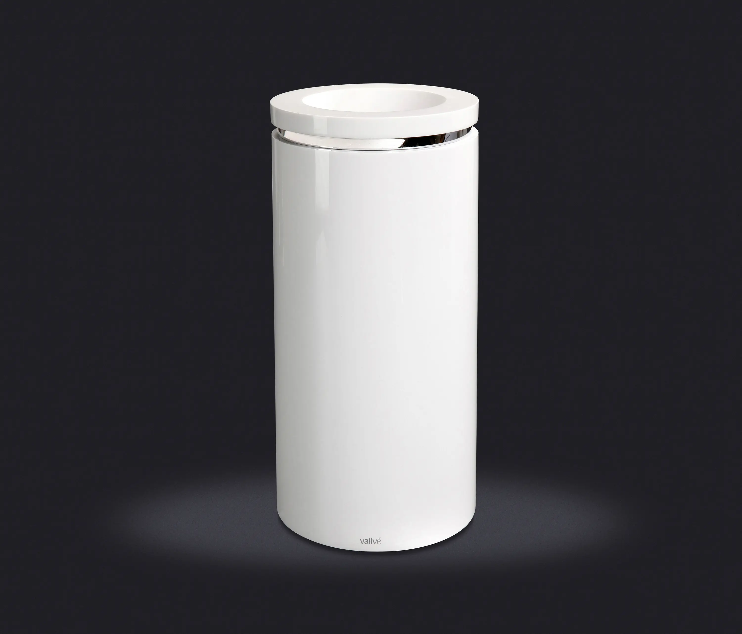 Vallvé - Round Ring Wastebasket with Open Lid