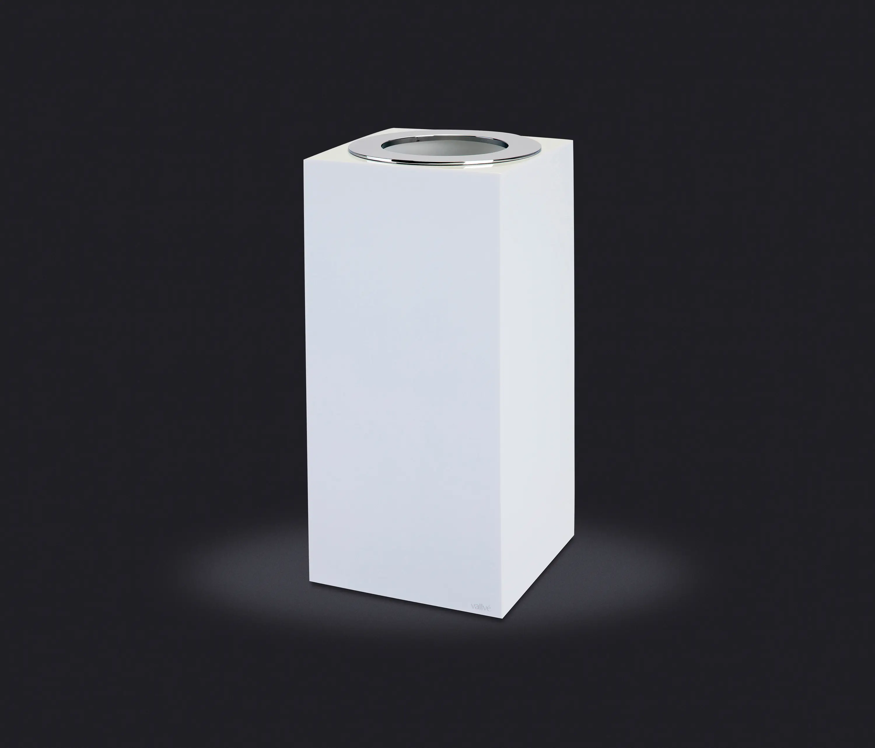 Vallvé - Gloss Collection Small Wastebasket Open Lid