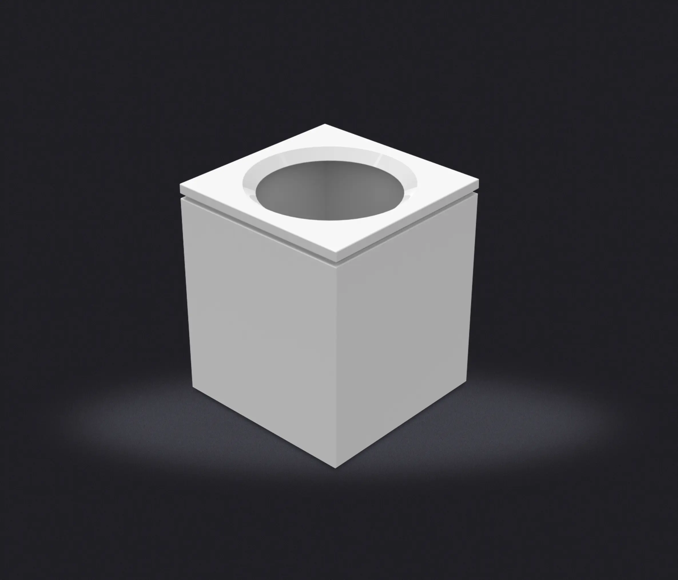 Vallvé - Square Small Hamper with Open Lid