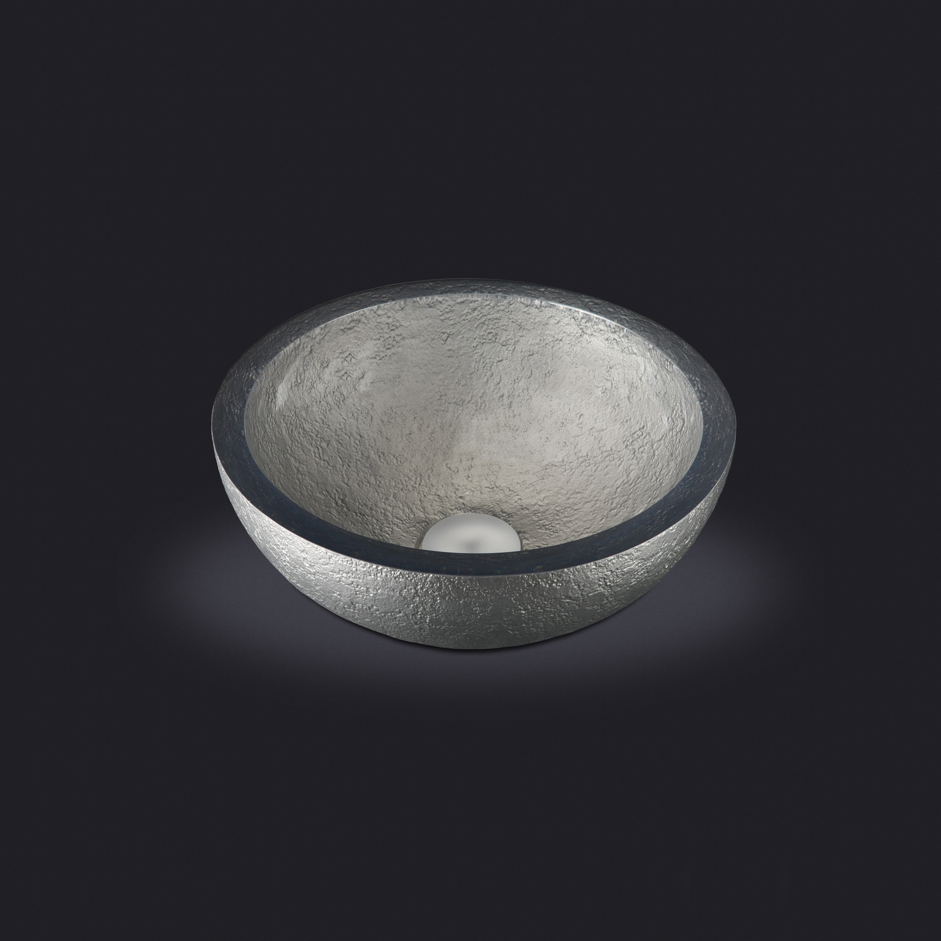 Mostrar el producto Dolce Round Washbasin with Platinum External Texture del fabricante Vallvé