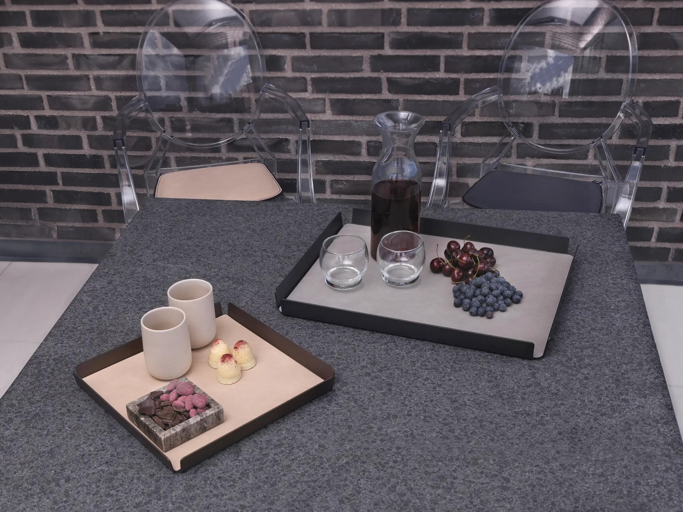 LINDDNA - Tray Square L | metallic