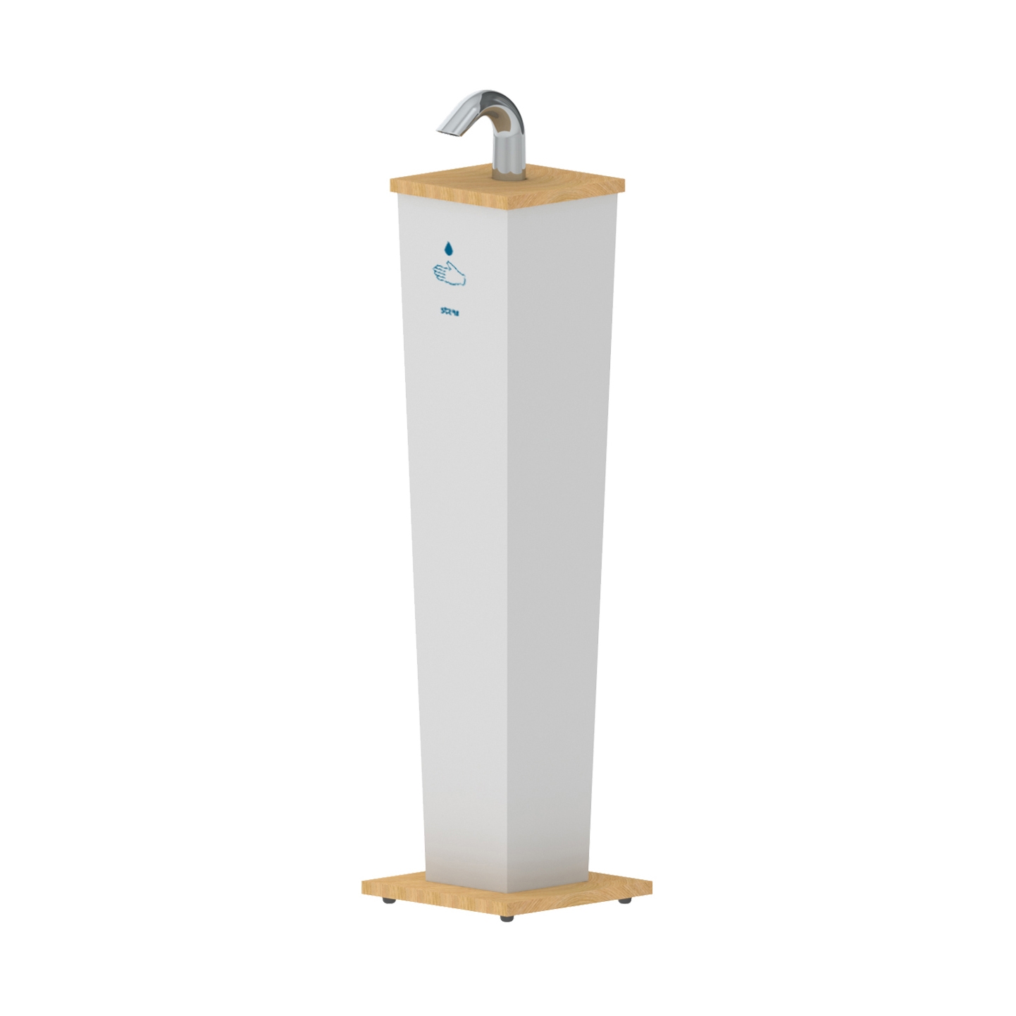 Display product Classic Hand Sanitizer Stand Pillar from manufacturer Stern Engineering