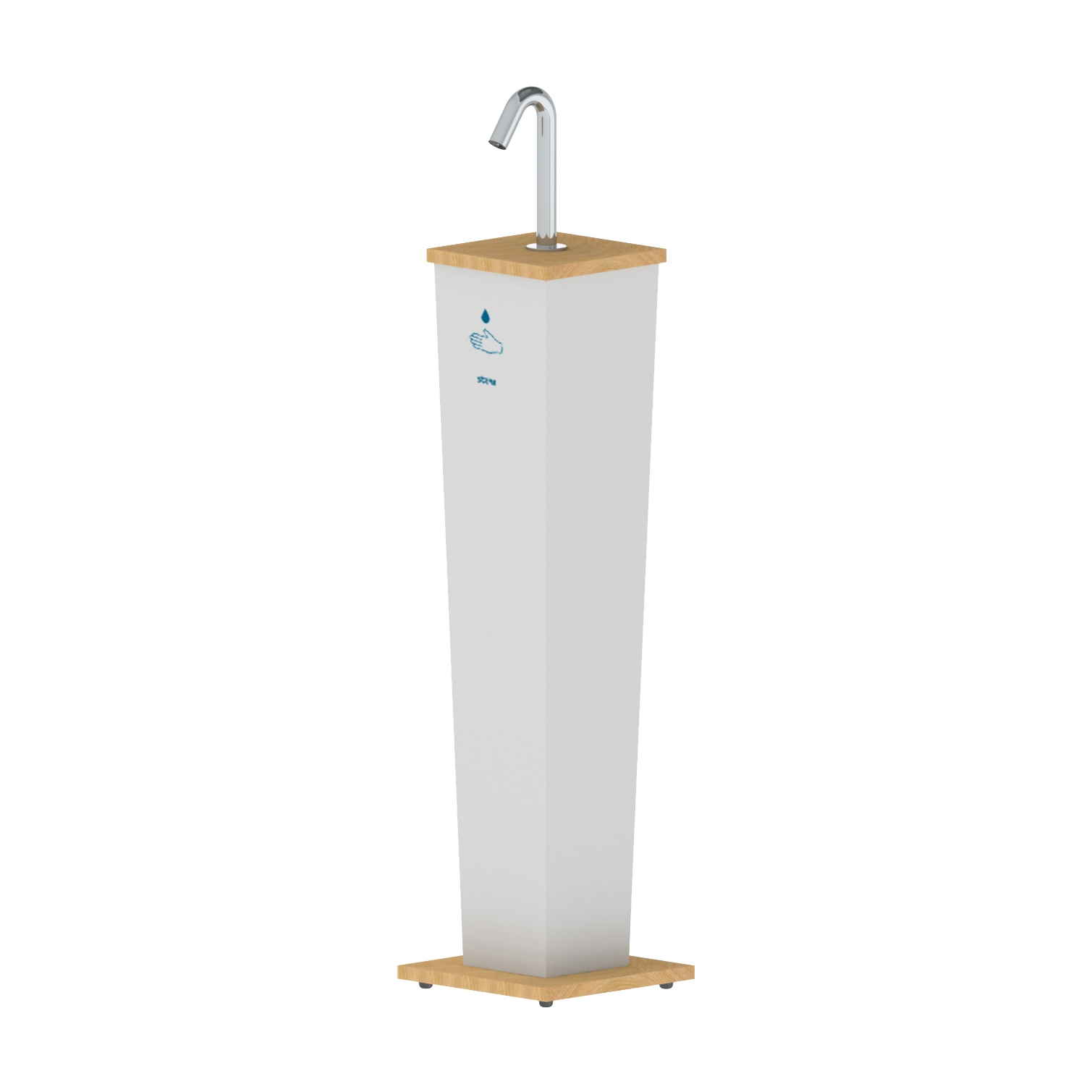 Display product Csaba Hand Sanitizer Stand Pillar from manufacturer Stern Engineering