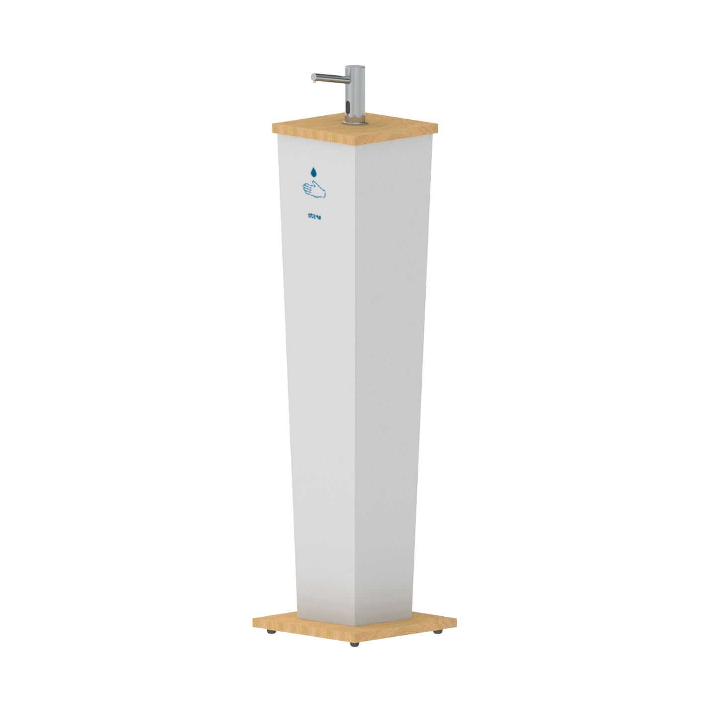 Display product Elite Hand Sanitizer Stand Pillar from manufacturer Stern Engineering
