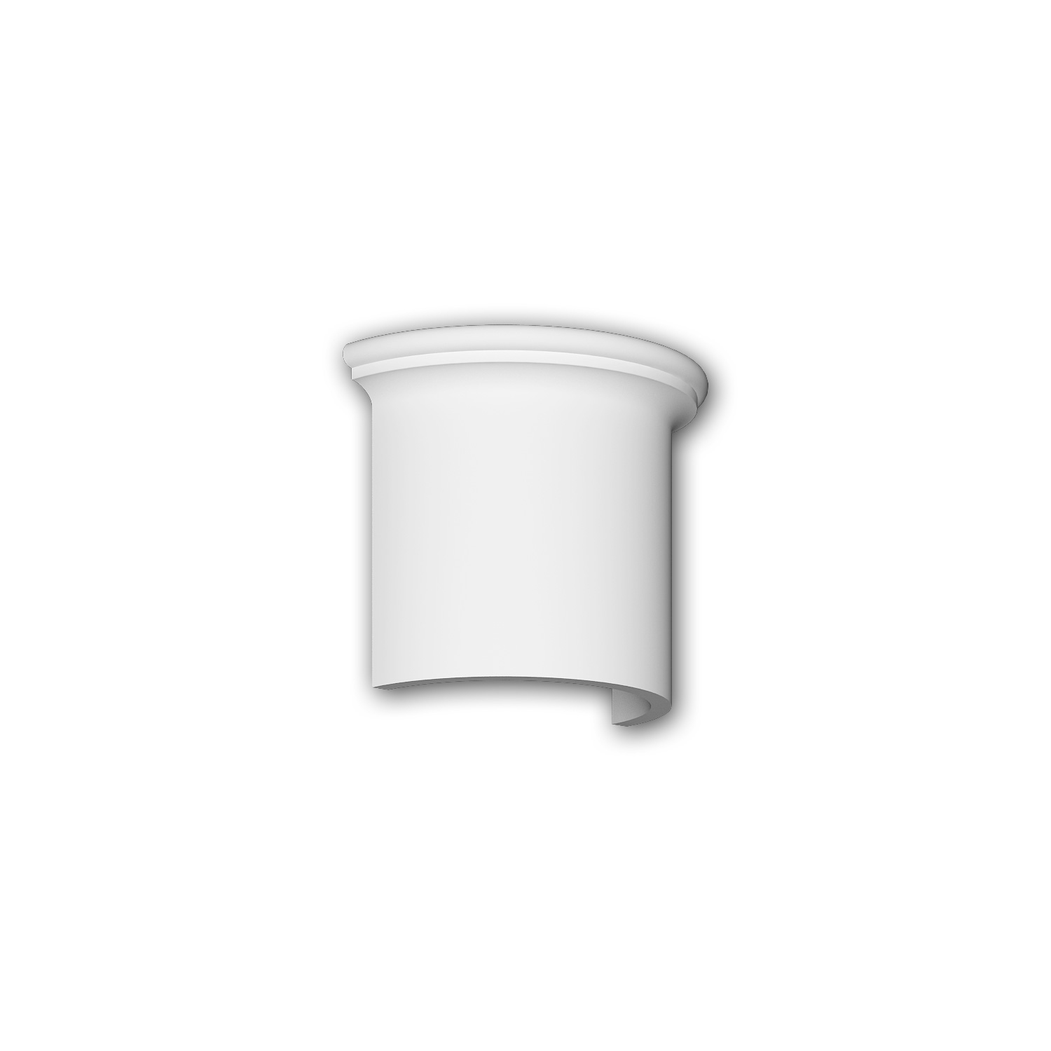 Afficher le produit Facade mouldings - Segment de demi-colonne Profhome Decor 416001 du fabricant e-Delux
