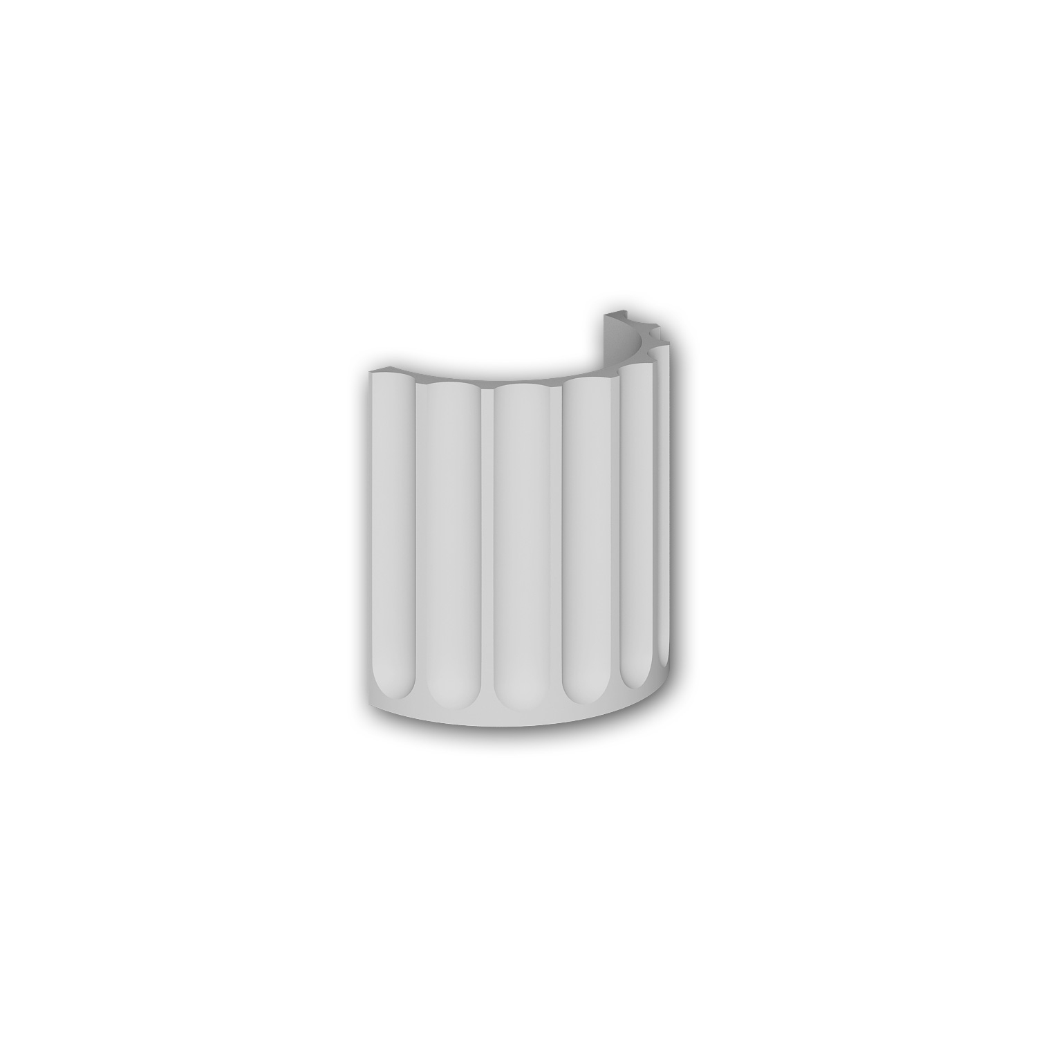 Display product Facade mouldings - Half column segment Profhome Decor 416005 from manufacturer e-Delux