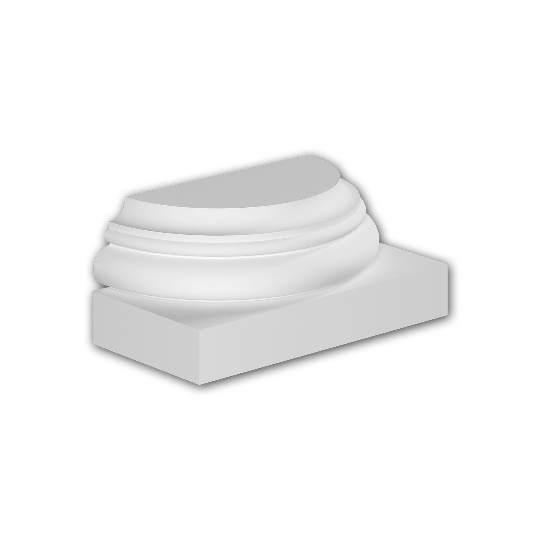 Afficher le produit Facade mouldings - Pied de demi-colonne Profhome Decor 417001 du fabricant e-Delux